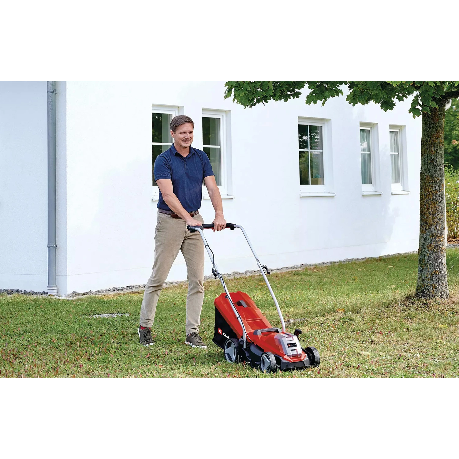 Einhell GE-CM 18/33 Li Kit 18V Li-Ion accu grasmaaier set (1x 4,0Ah) - 30L - 33cm - koolborstelloos-image
