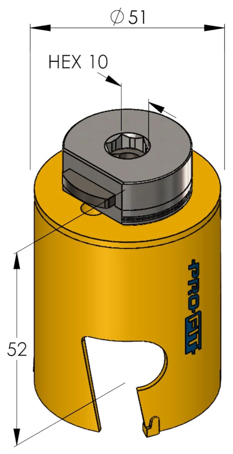 ProFit 09081051 Scie cloche Multi Purpose avec adaptateur - 51mm-image
