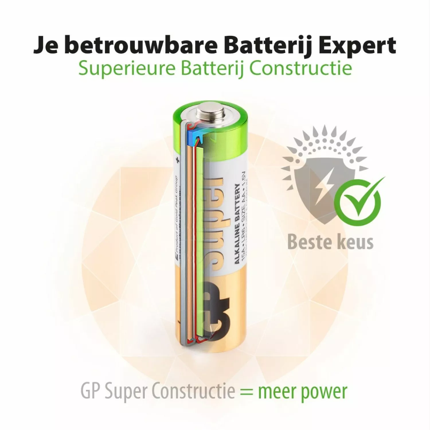 GP Alkaline Super Batterijen1,5V (40st) - AA - 030E15AS40-2-image
