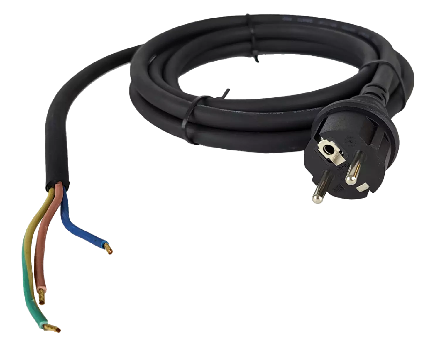 QwattPro 2511124 Aansluitkabel - 3G1,5 H07RN-F - Zwart - IP44 - 5m-image