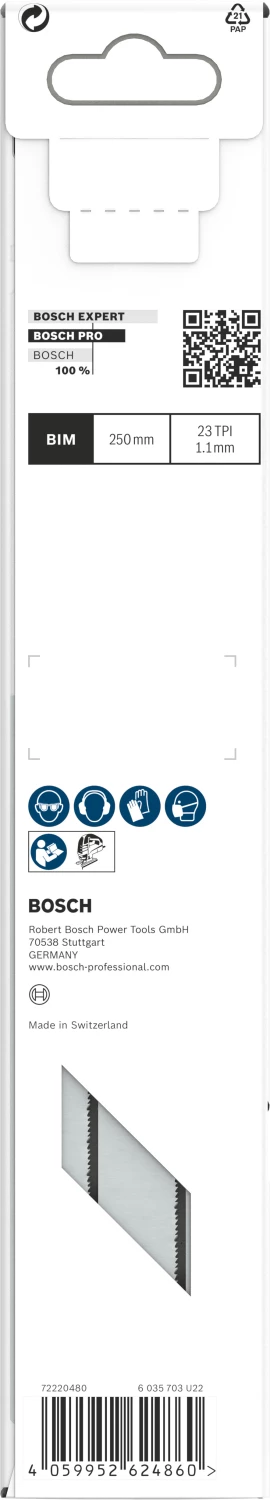 Lames de scie sauteuse Bosch 2608655115 PRO T1018AFP Senwich - métal (5 pièces)-image
