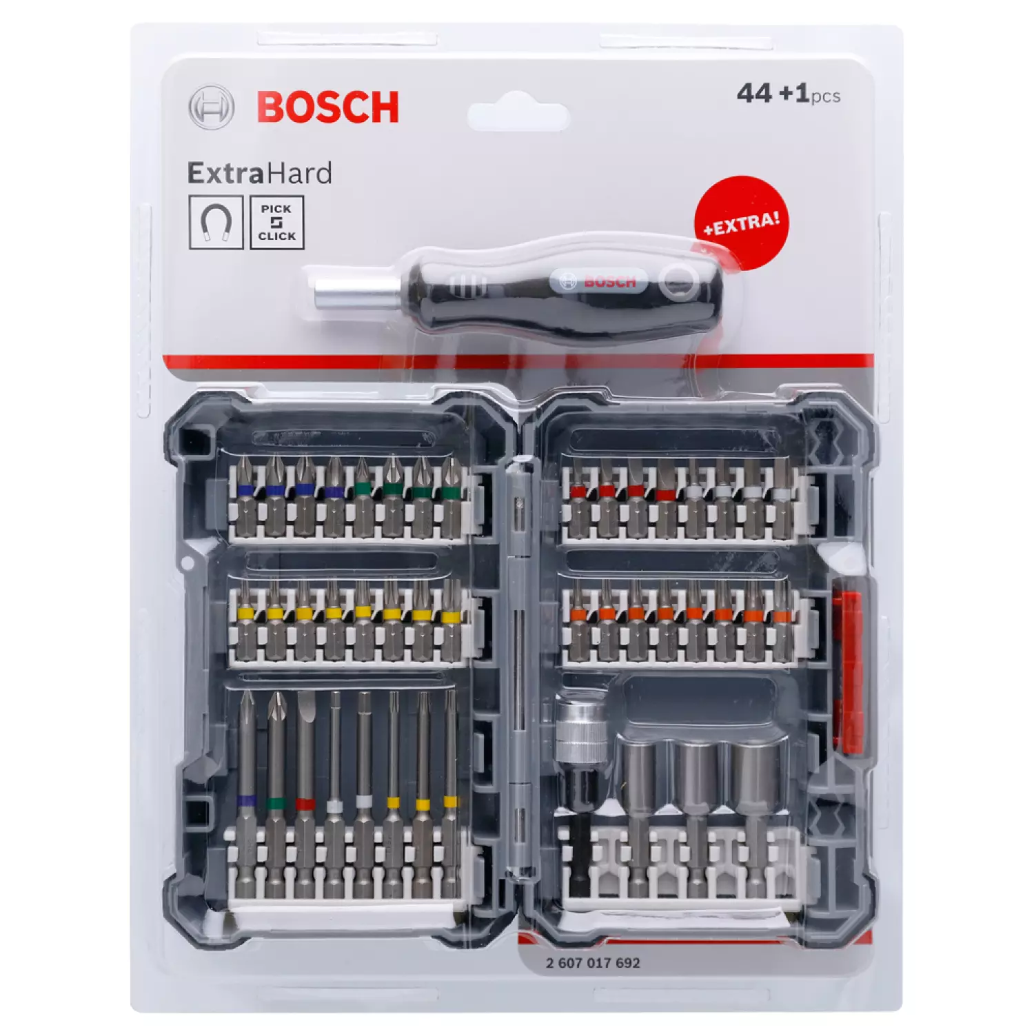 Bosch 2607017693 45-delige Schroefbitset in cassette-image