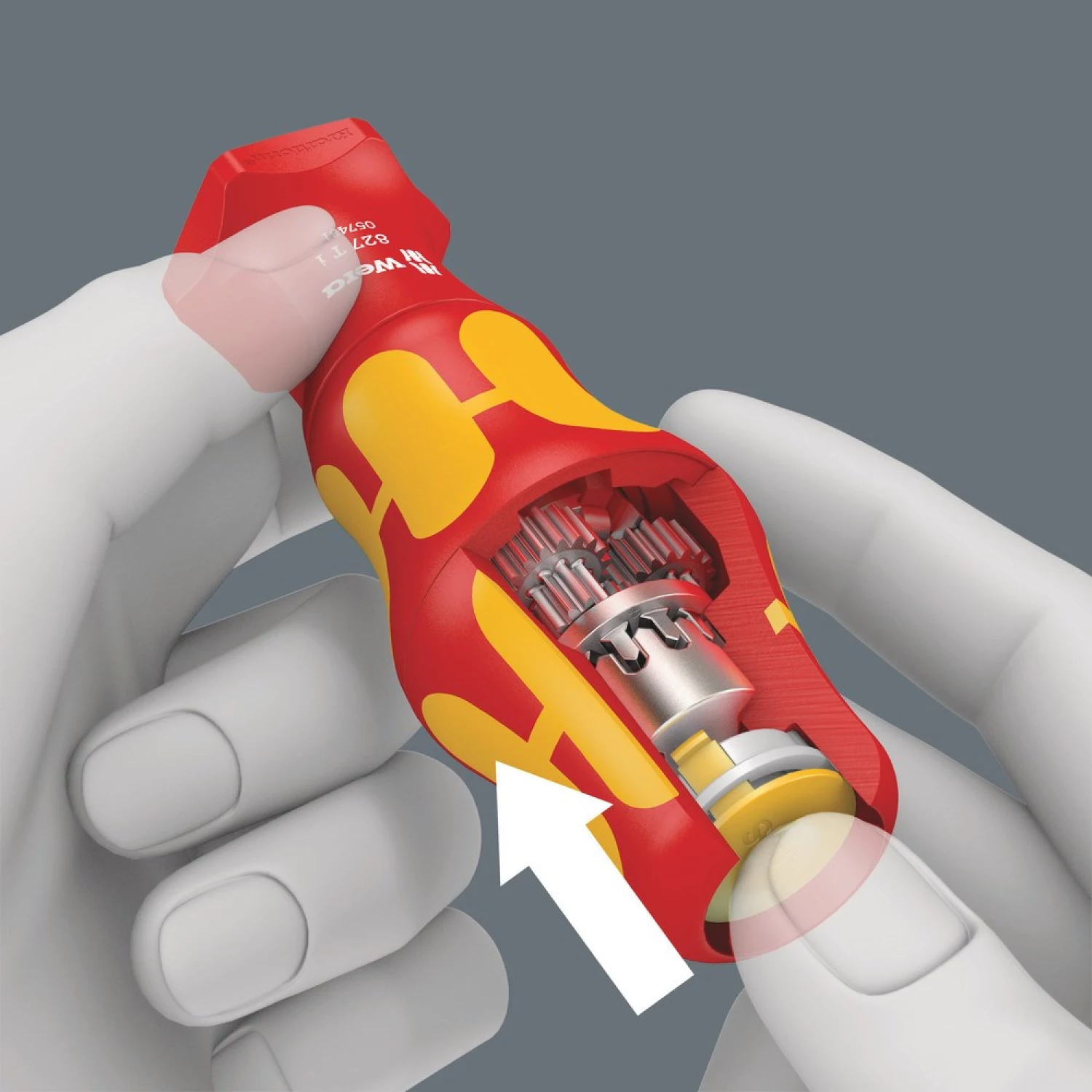 Wera 05006641001 16 pièces Kraftform Kompakt Turbo i Imperial 1 Tool Finder Jeu de lames interchangeables dans un étui-image