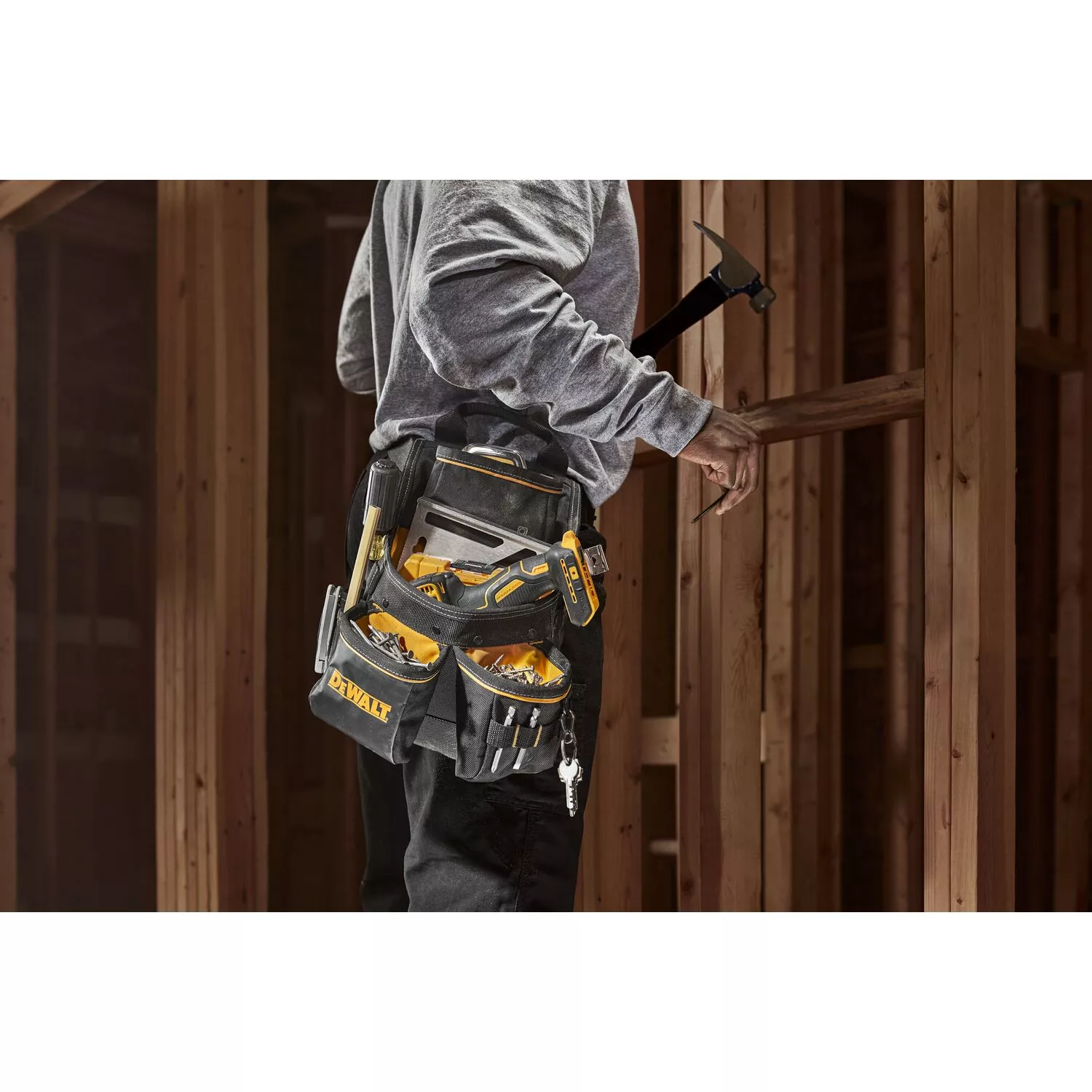 DeWALT DWST40201-1 Ceinture à outils/sac à clous avec ceinture - 12 poches-image