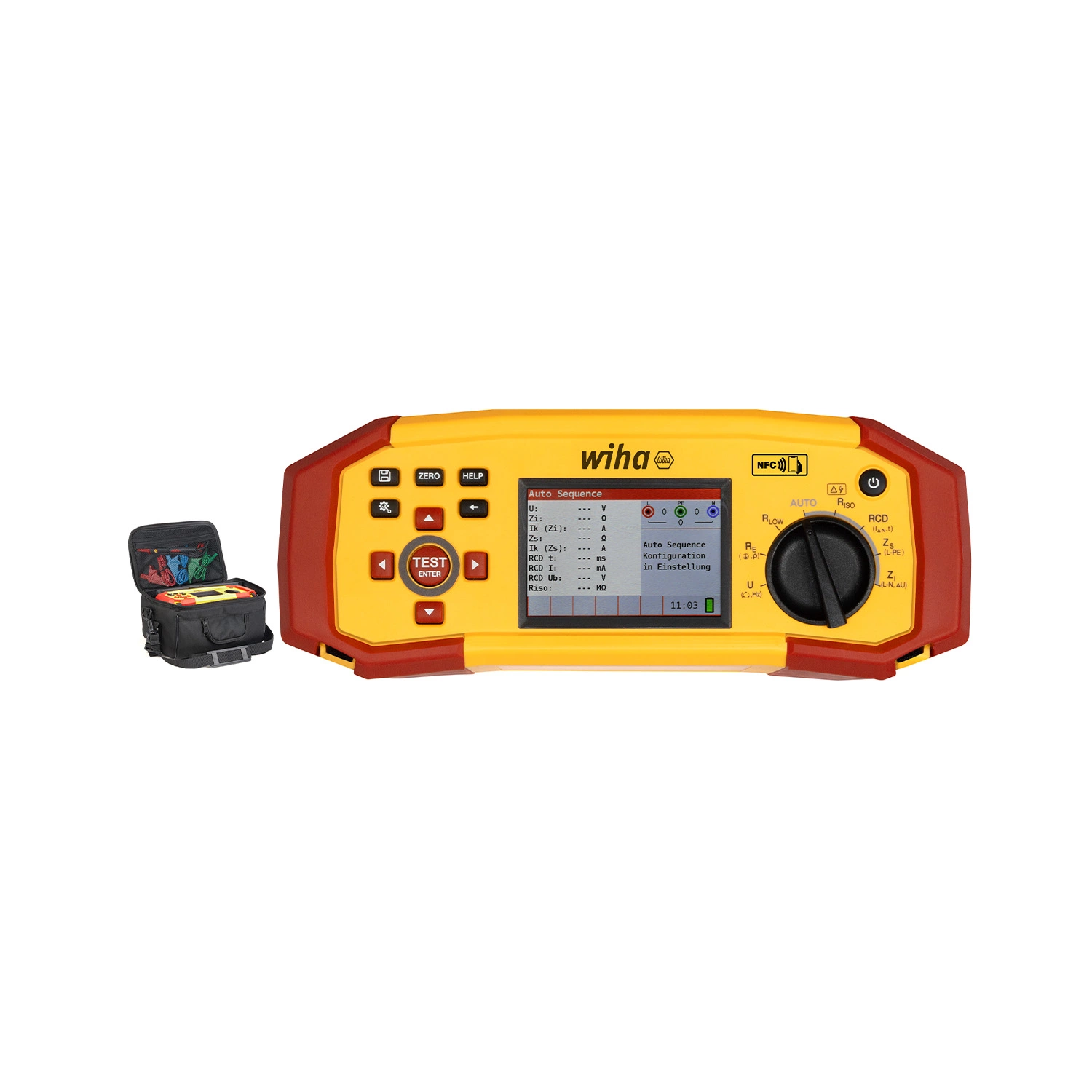 Wiha 47218 Installatietester set MFT one in etui - incl. toebehoren