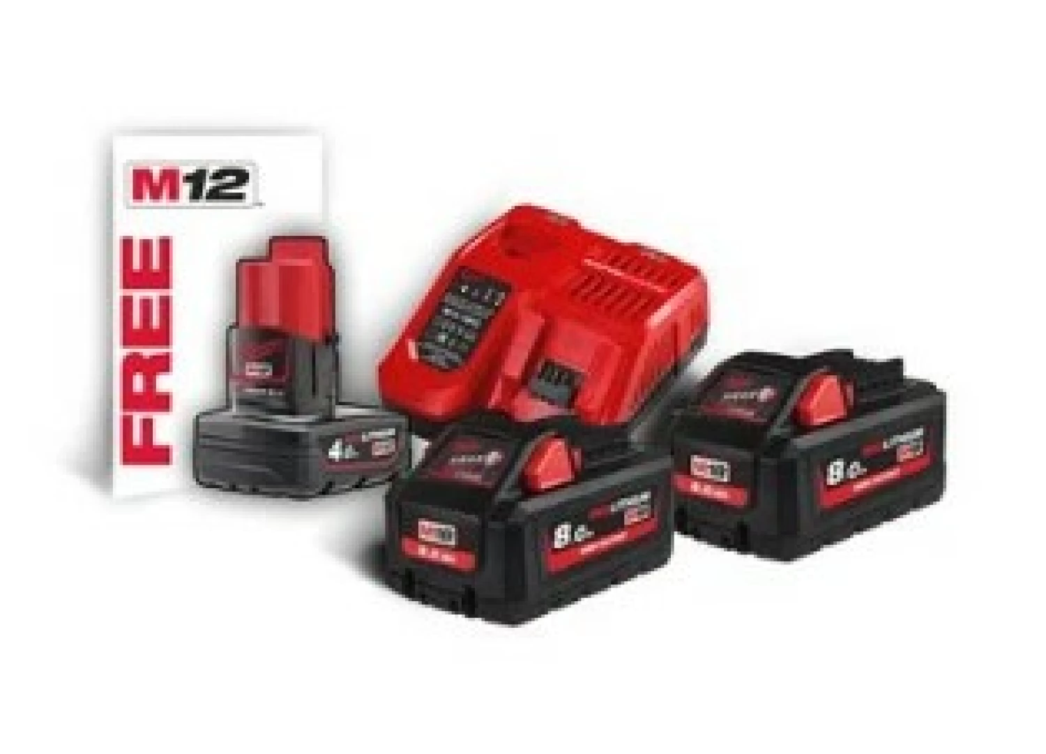 Milwaukee M18 HNRG-802 18V Li-Ion High Output NRG Set de démarrage (2x 8.0Ah accu) + rapidechargeur-image