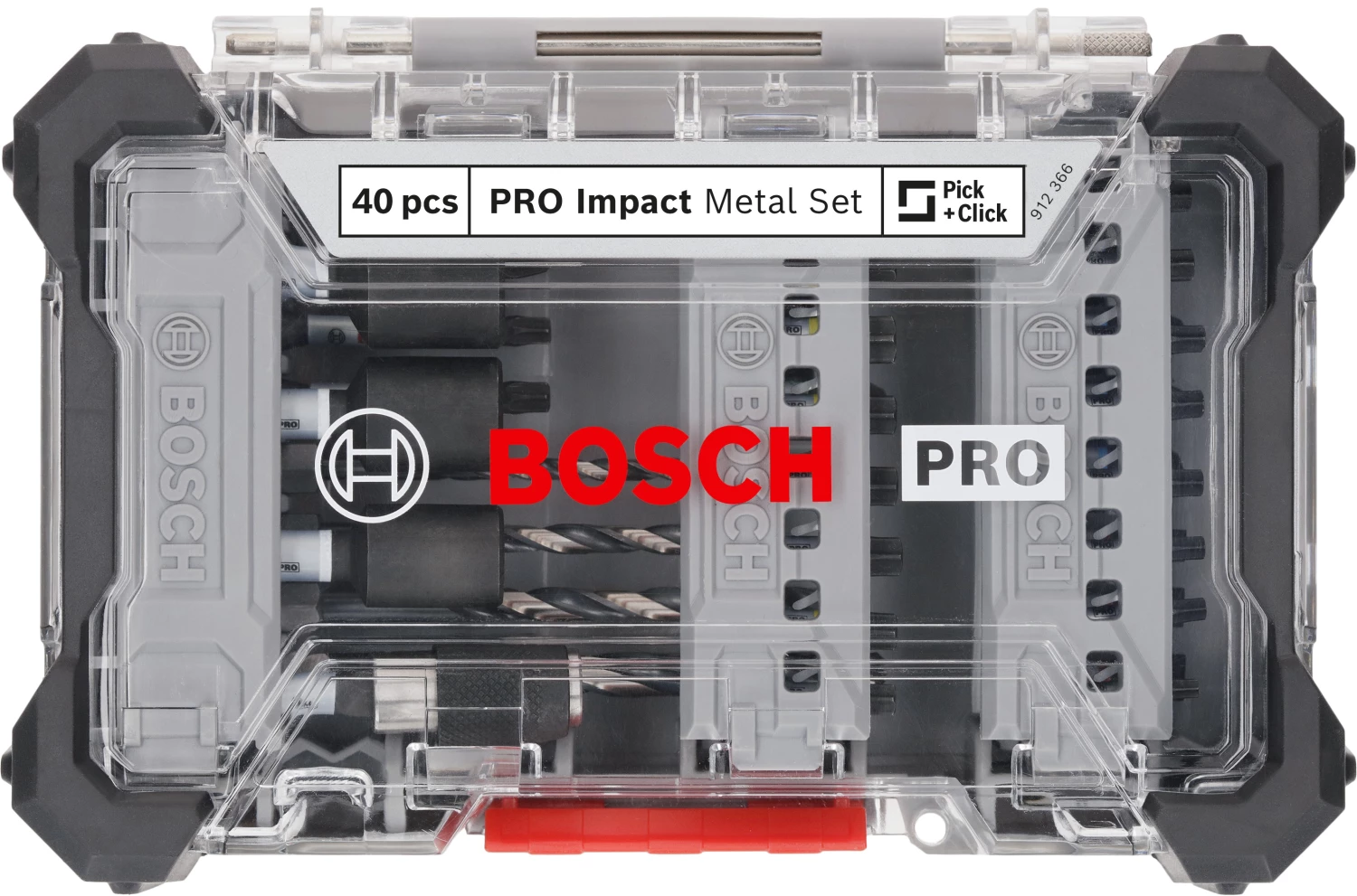 Bosch 2608521U86 Jeu mixte de 40 embouts de tournevis PRO Impact et de forets à métaux-image