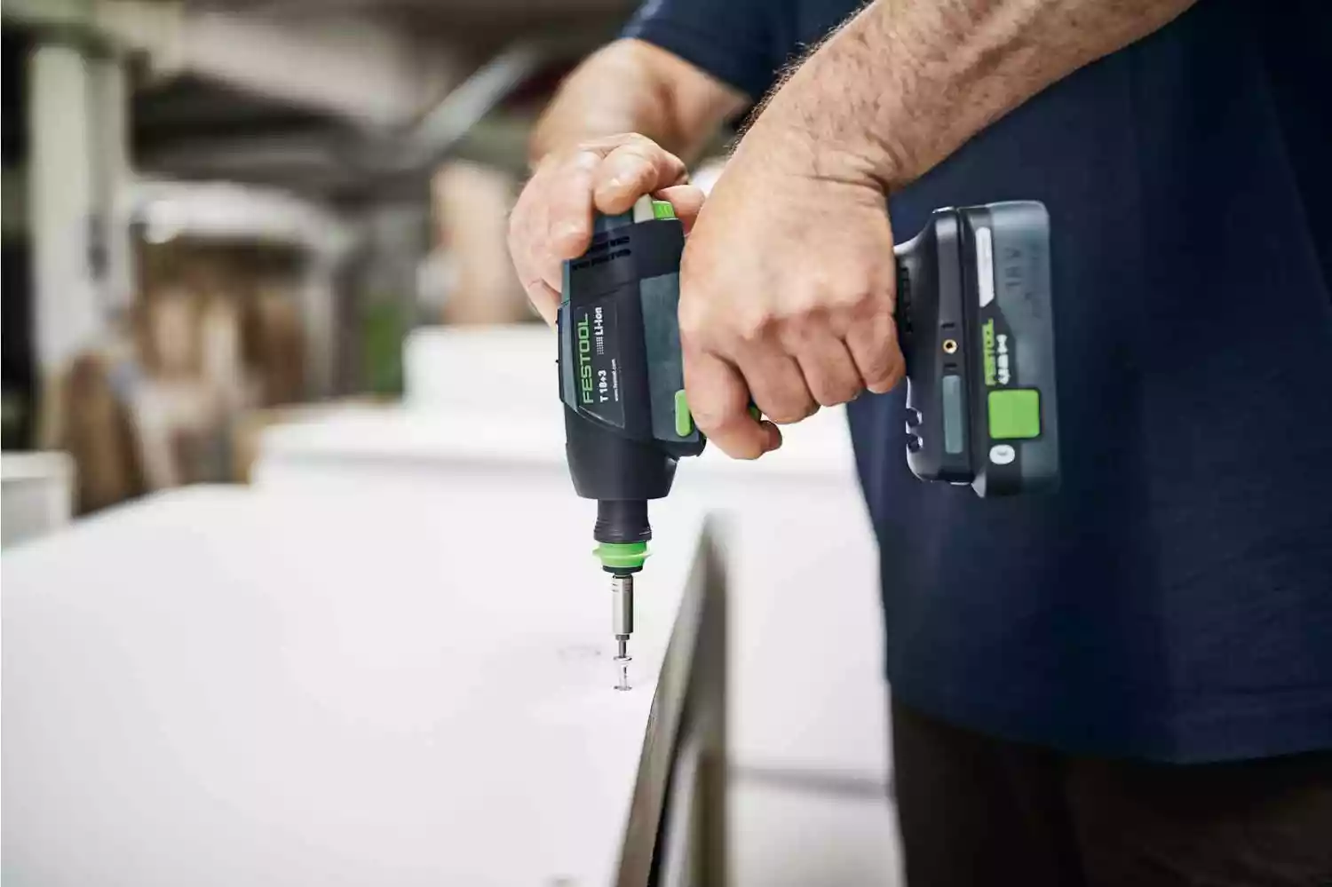 Festool T 18+3 HPC 4,0 I-Set 18V Li-Ion accu schroefboormachine set (2x 4,0Ah) incl. boorkoppen in systainer - 50Nm-image