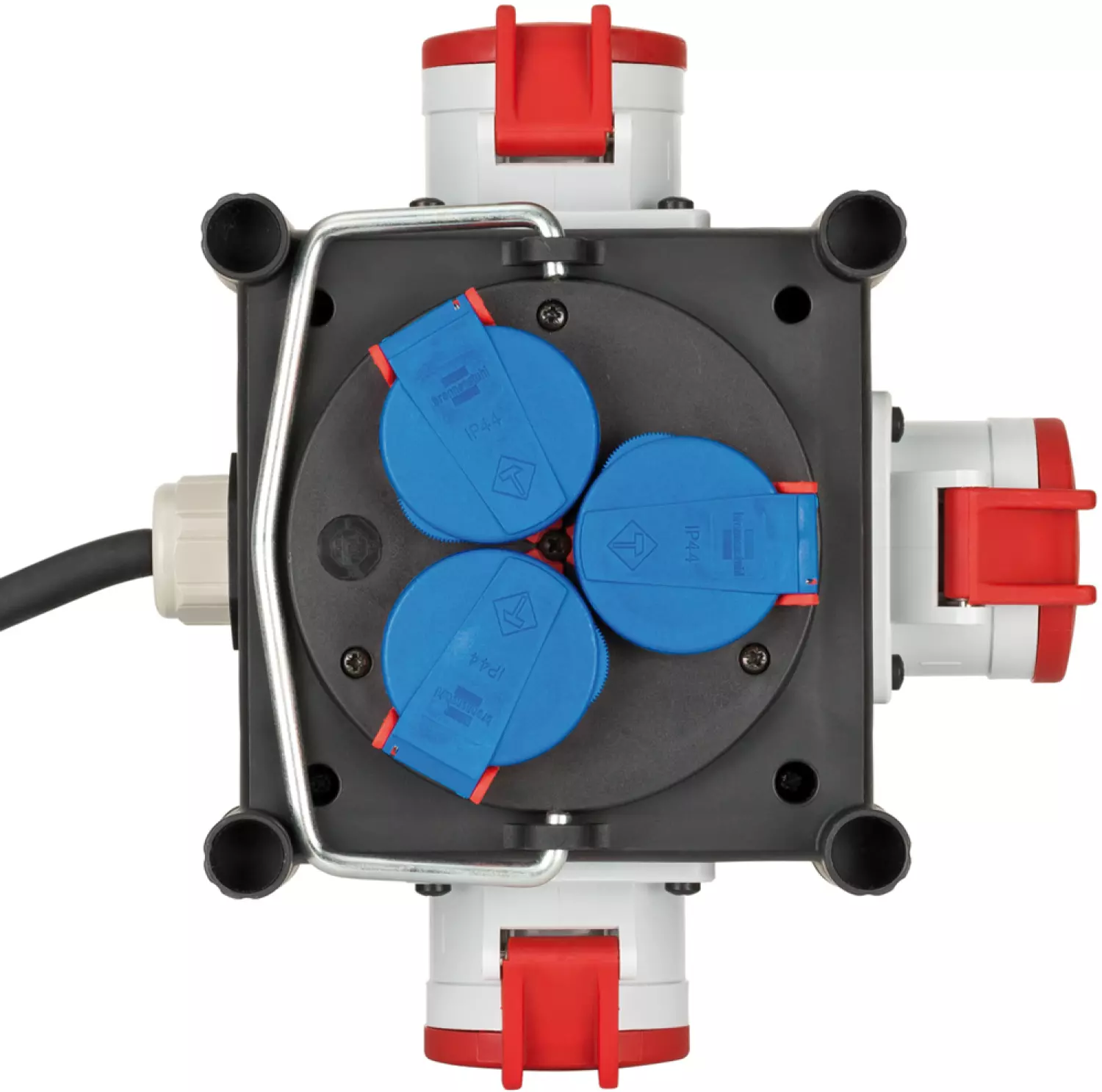 Brennenstuhl 1153680100 Compacte rubberen stroomverdeler BSV 3 LS E/16 2 IP 44 - 1m-image