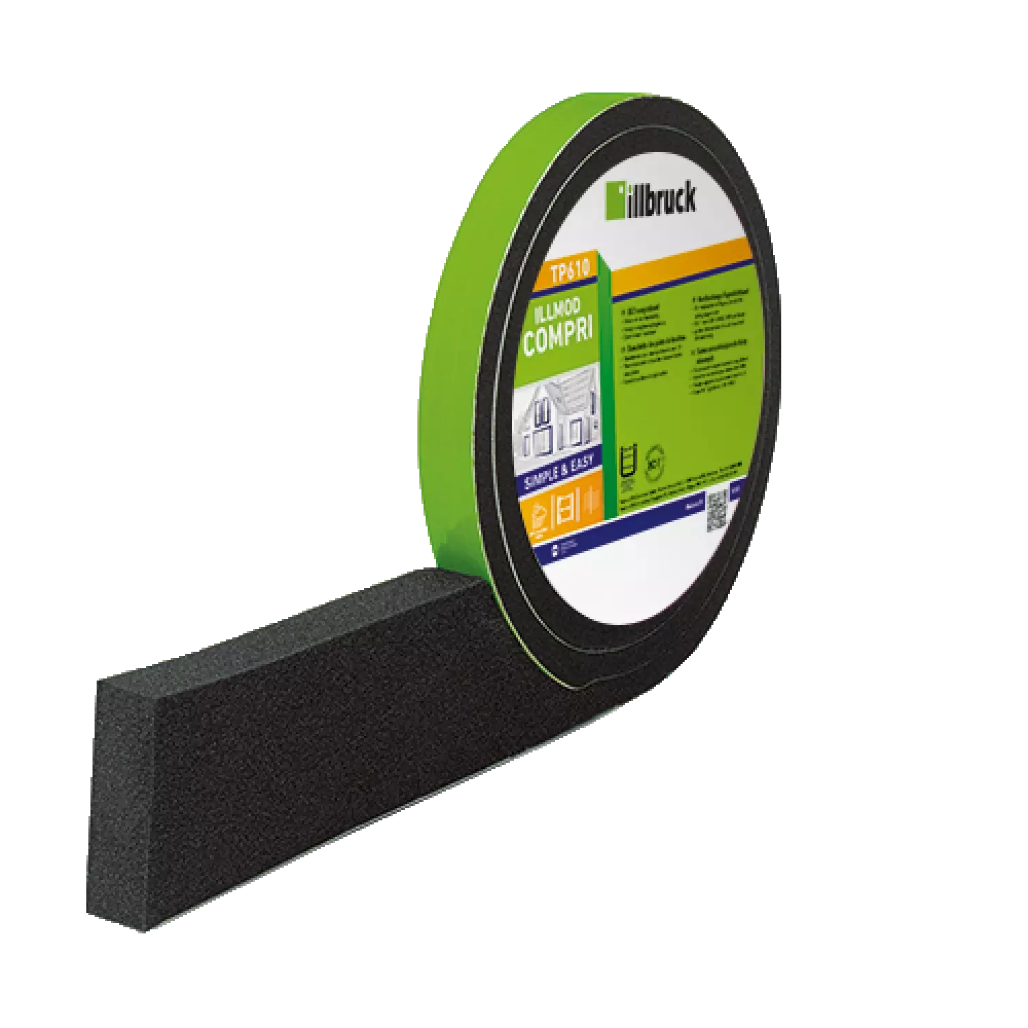 illbruck TP610 ILLMOD Bande de compression - 15/2-3 mm x 10 m-image