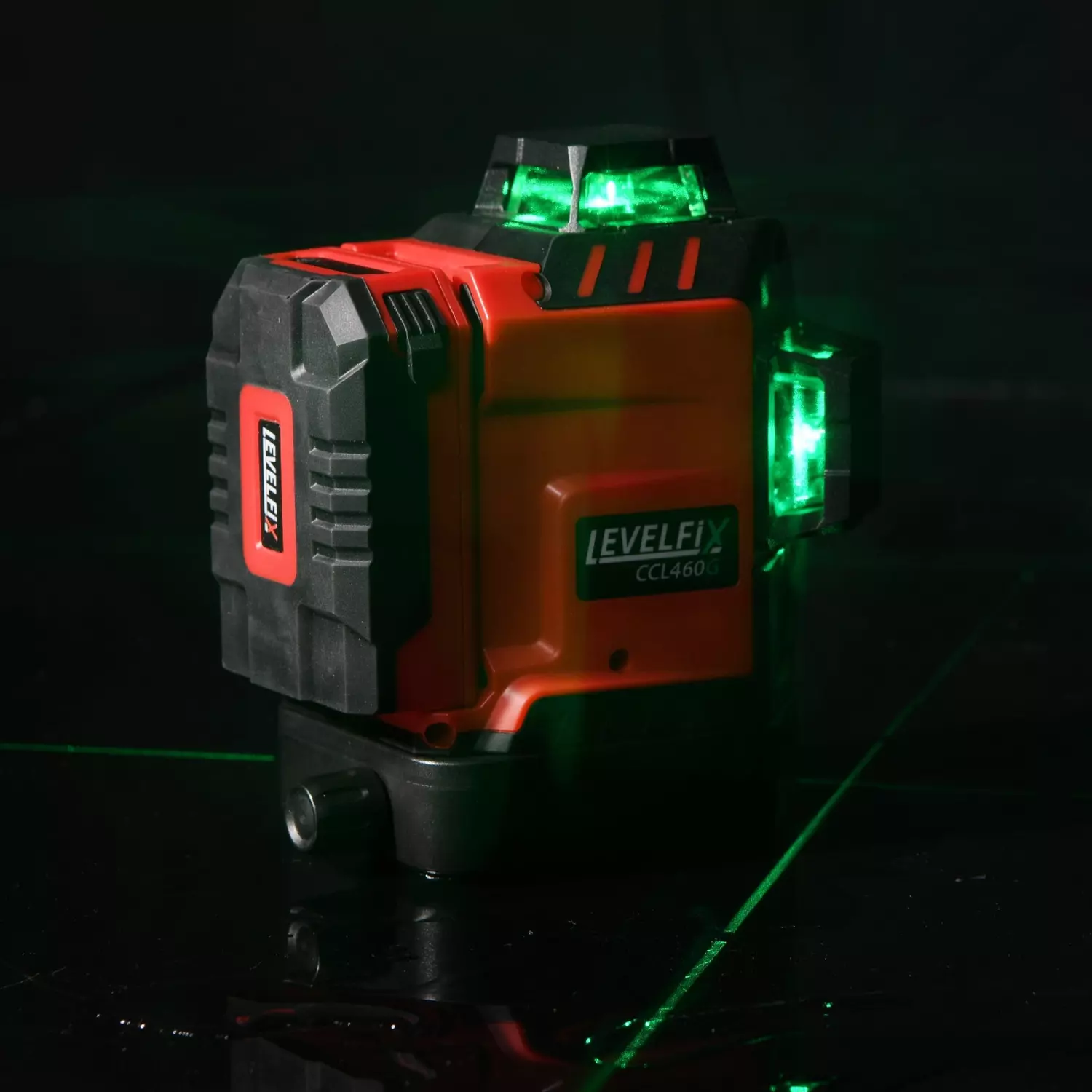 Levelfix CCL460G SET Laser à cône 3D / laser à lignes croisées 3x360° avec trépied - Vert - 40 m-image