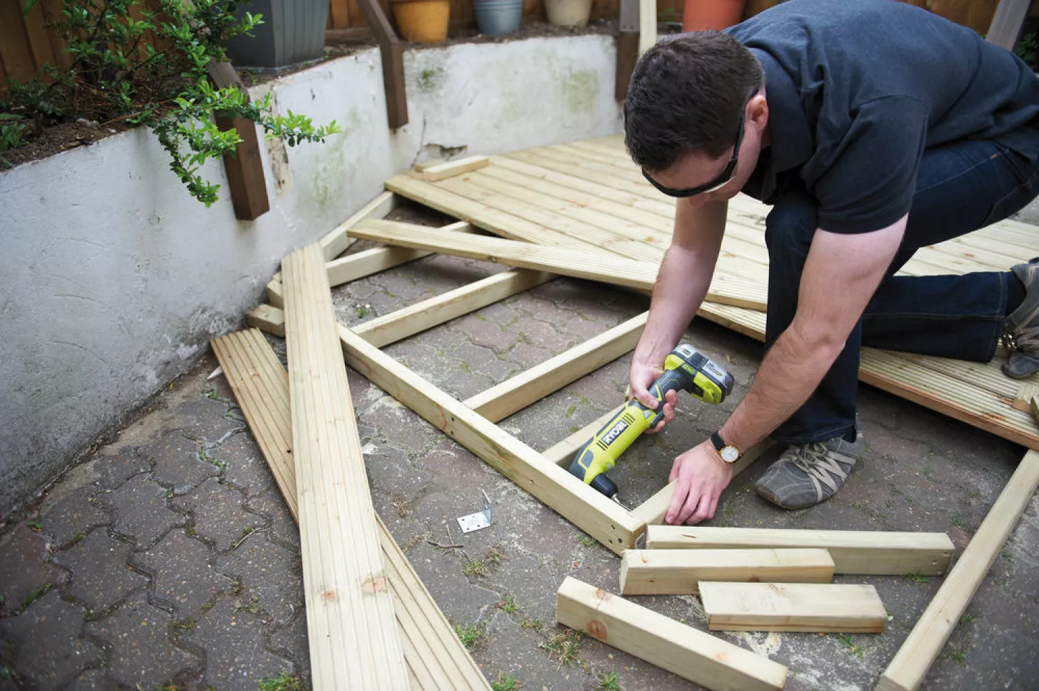 Ryobi RAD1801M 18V Li-Ion accu haakse boor-/schroefmachine body