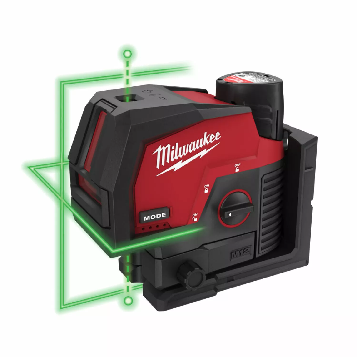 Milwaukee M12 CLLP-0C 12V Li-Ion accu laser body in koffer - 2 lijnen - Groen - 38m-image