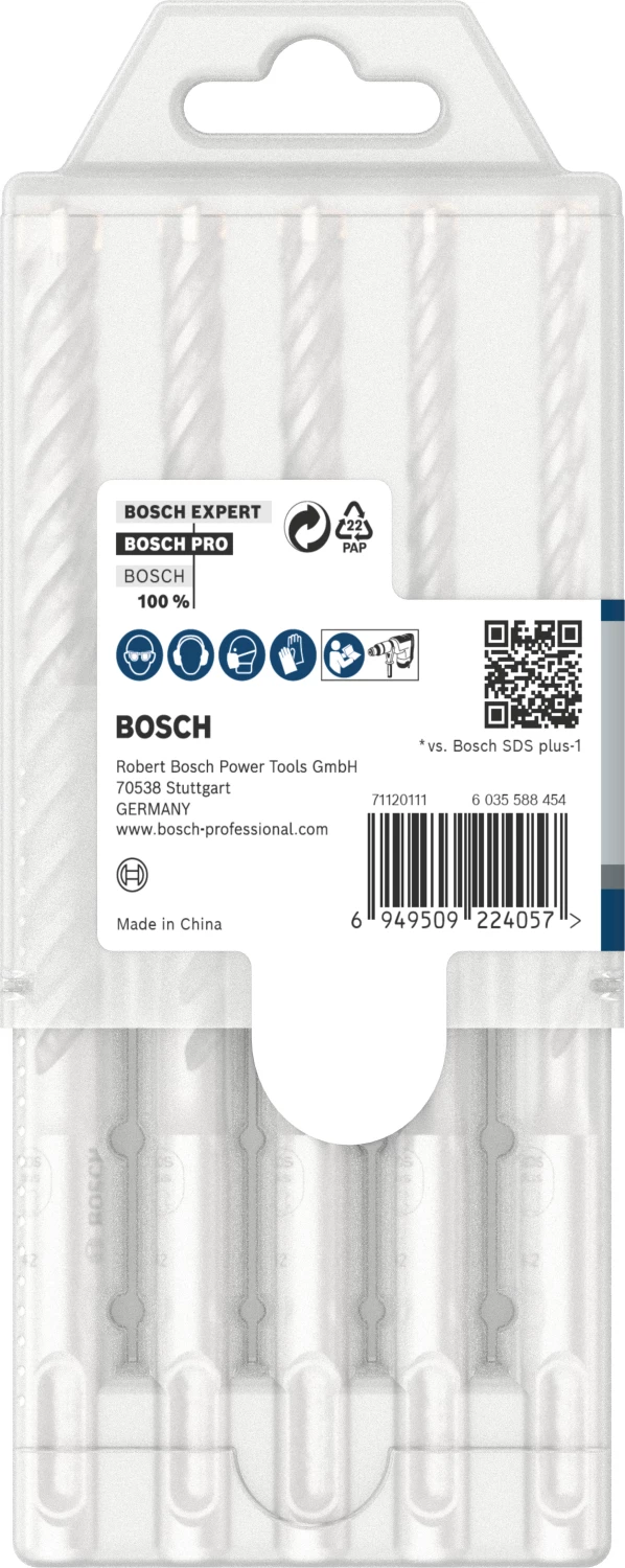 Bosch 2608833911 PRO Hamerboorset SDS plus-5X - 6/6/8/8/10mm (5 stuks)-image