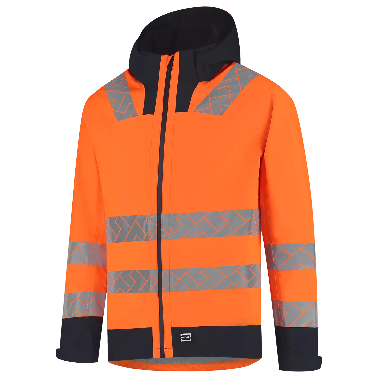 Tricorp 406108 Regenjas Techshell High Vis Redefined - FluororangeInk - XXL-image