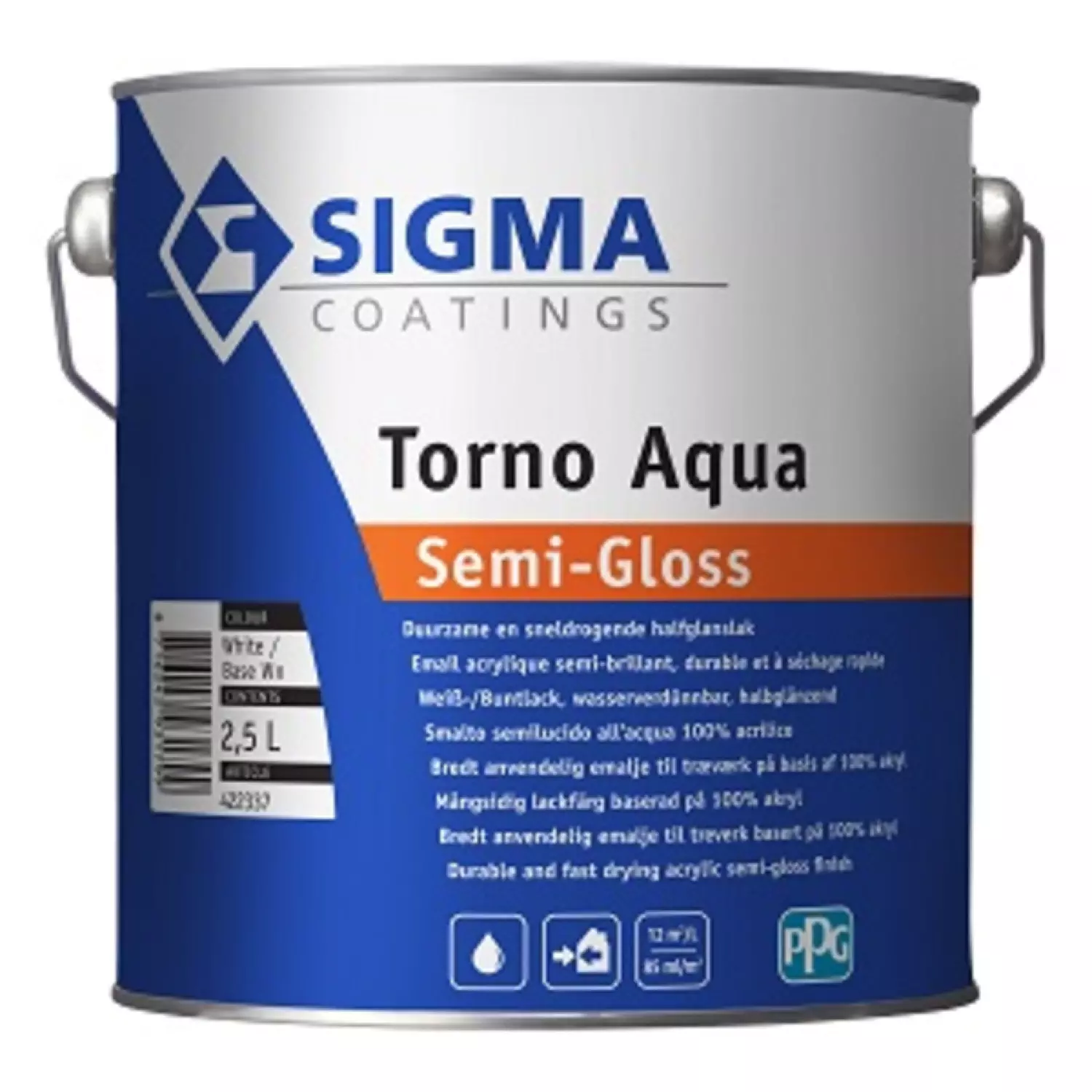 Sigma torno aqua semigloss - op kleur gemengd - 1L-image