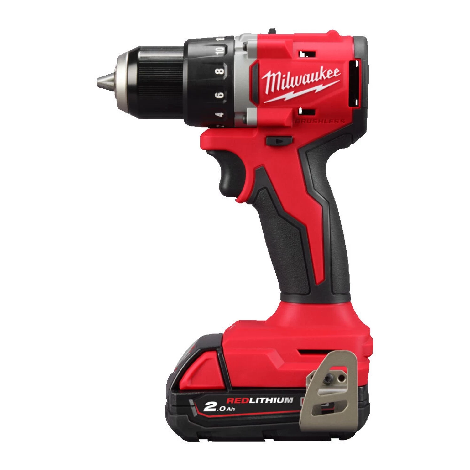 Milwaukee M12 BLDDRC-203C Kit perceuse/visseuse sans fil 12 V Li-ion (3 batteries 2,0 Ah) dans un coffret - 40 Nm-image