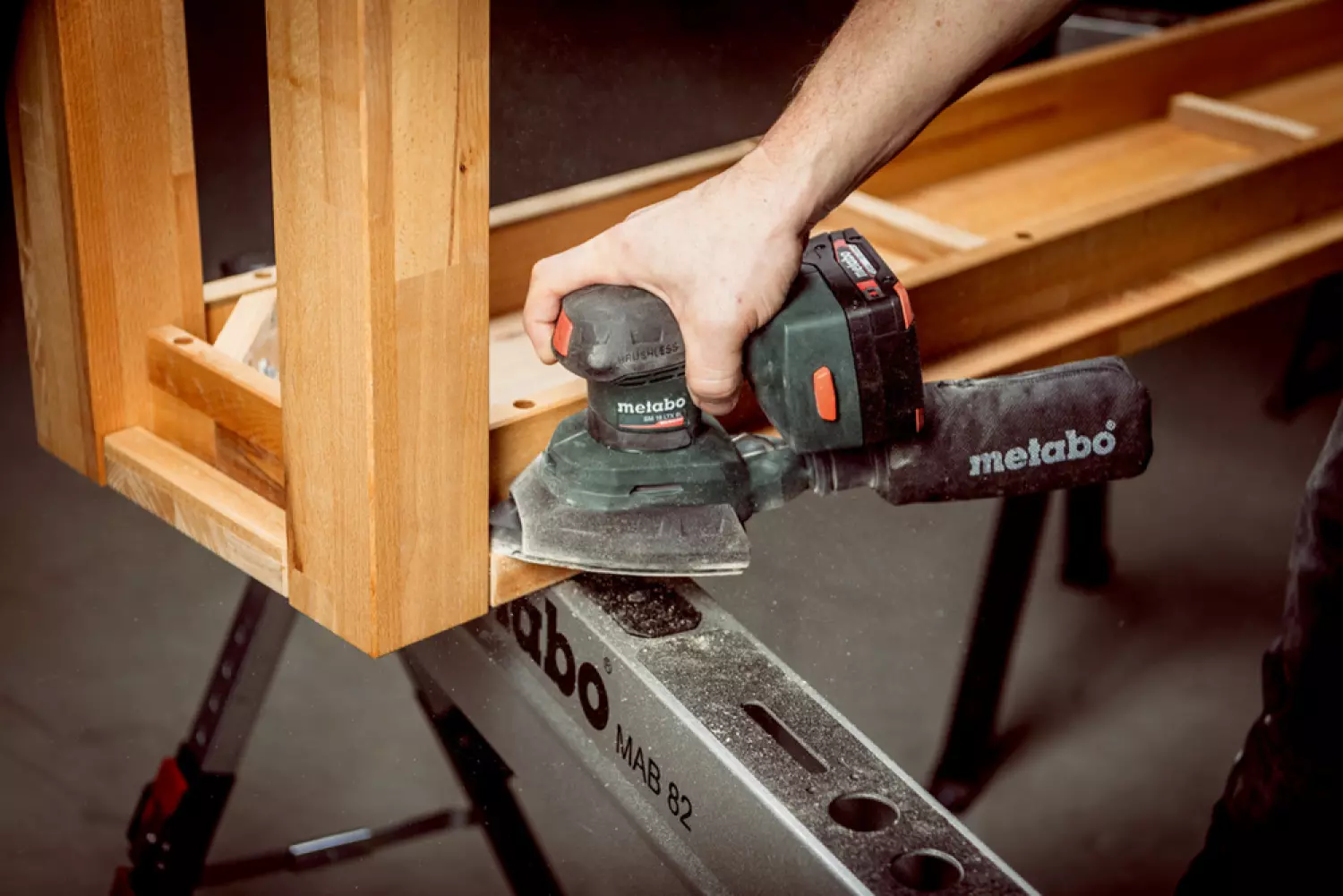 Metabo SM 18 LTX BL ponceuse multifonction sans fil Li-ion 18V - 100x150mm-image