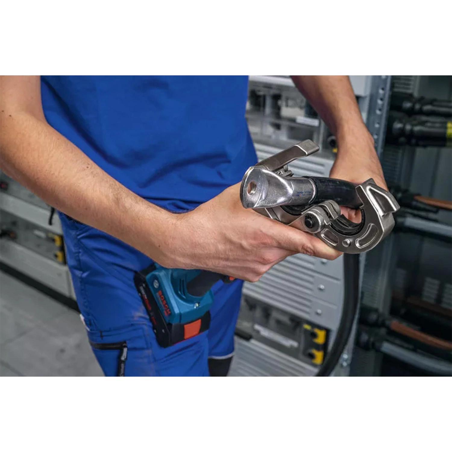 Bosch GPH 18V-60 18V batterie pince à sertir dans un coffret XL-image