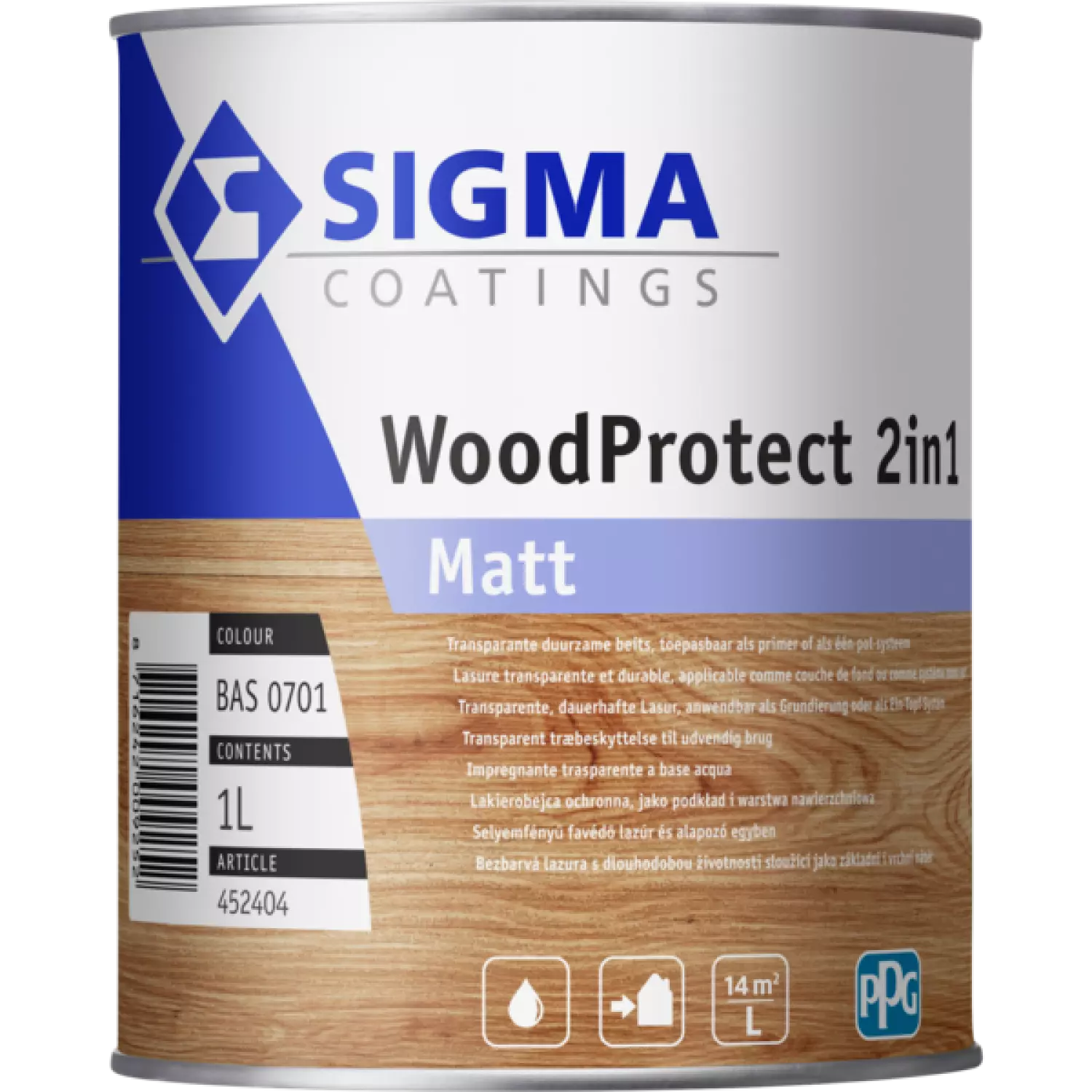 Sigma WoodProtect 2IN1 Mat - en couleurs mélangées - 1L-image