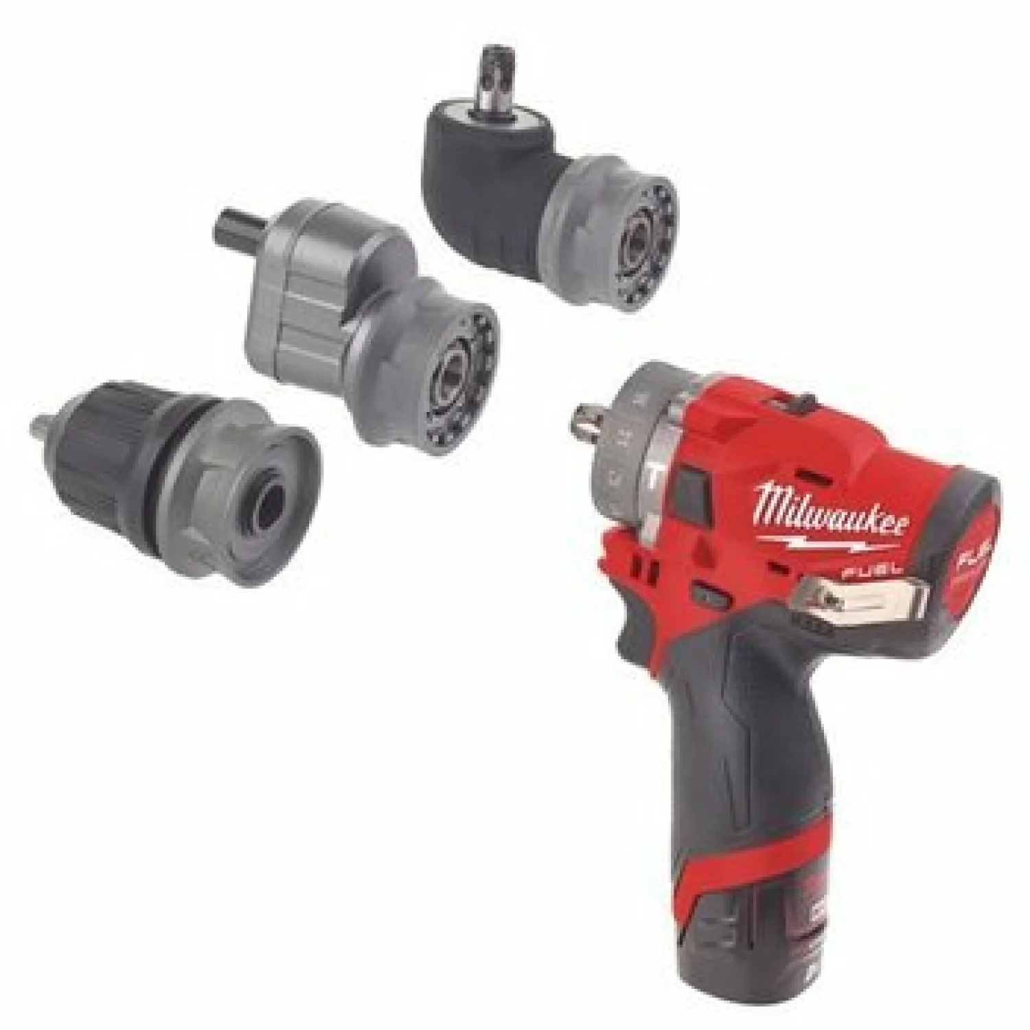 Milwaukee M12 FPDXKIT-202X - Set perceuse visseuse (2x batterie 2.0Ah) + set de têtes - dans HD-Box - moteur brushless - 44Nm-image