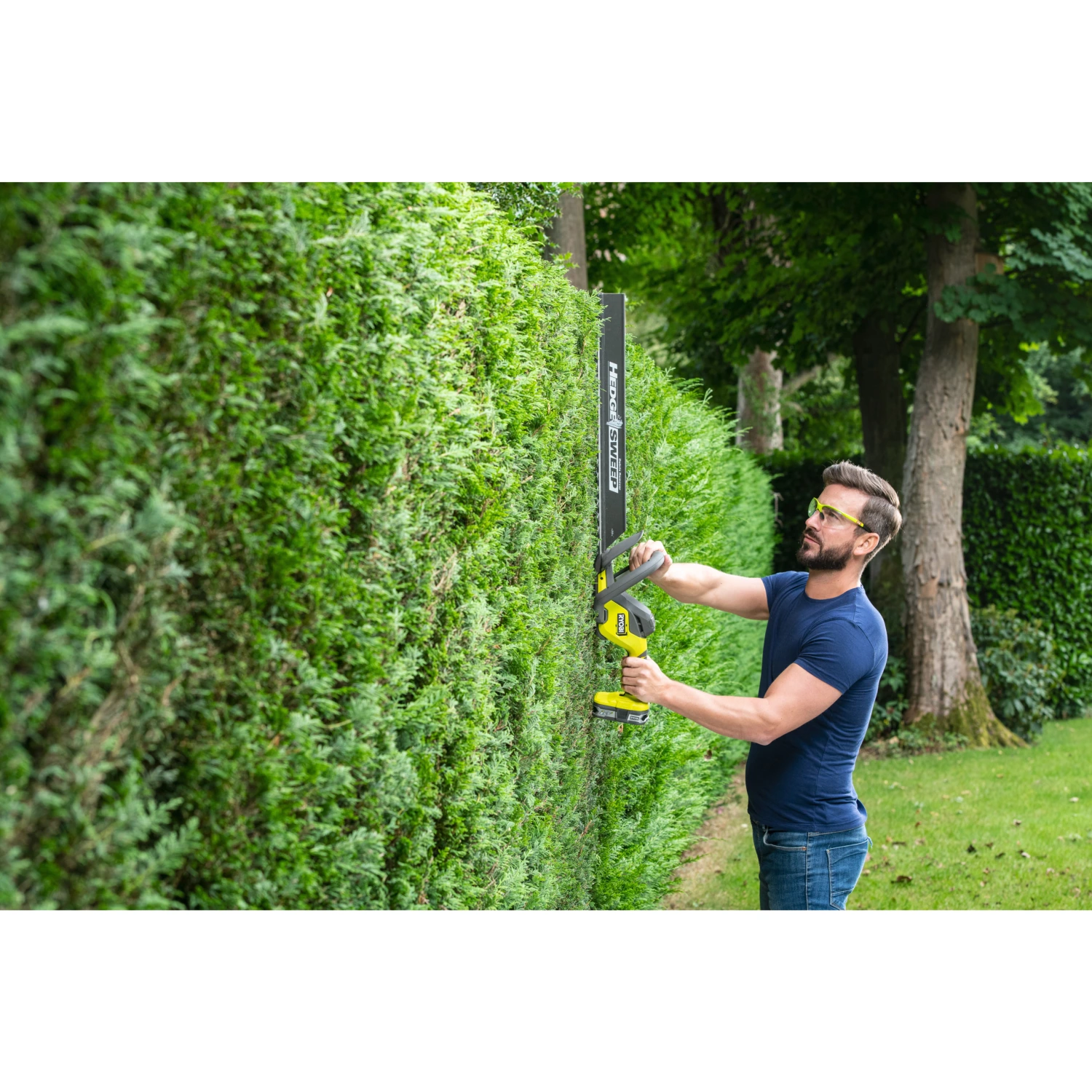 Ryobi RY18HT55A-120 18V Li-ion accu heggenschaar set (1x 2.0Ah accu) - 550mm-image