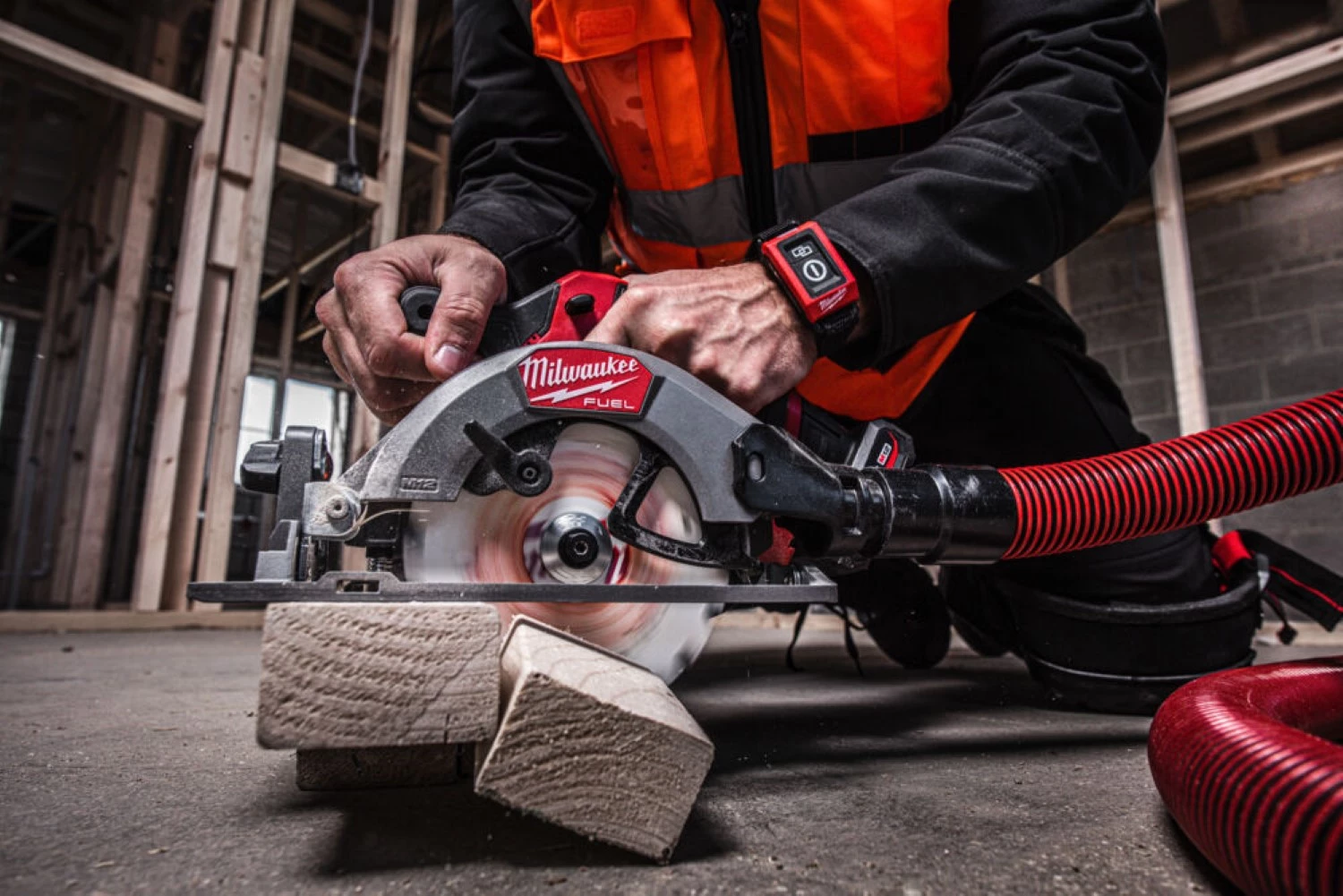 Milwaukee M12 FCS442-502X 12V Li-ion accu compacte cirkelzaagmachine set (2x 5.0Ah accu) in HD box - 140mm-image