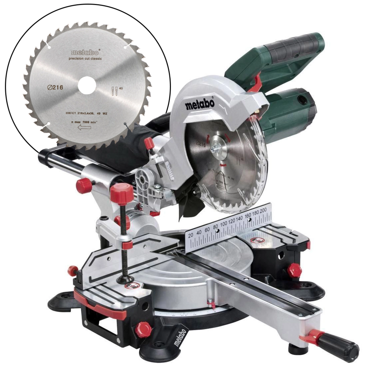 Metabo KGS 216 M Afkortzaag met 2 zaagbladen - 1500W - 216 x 30mm-image