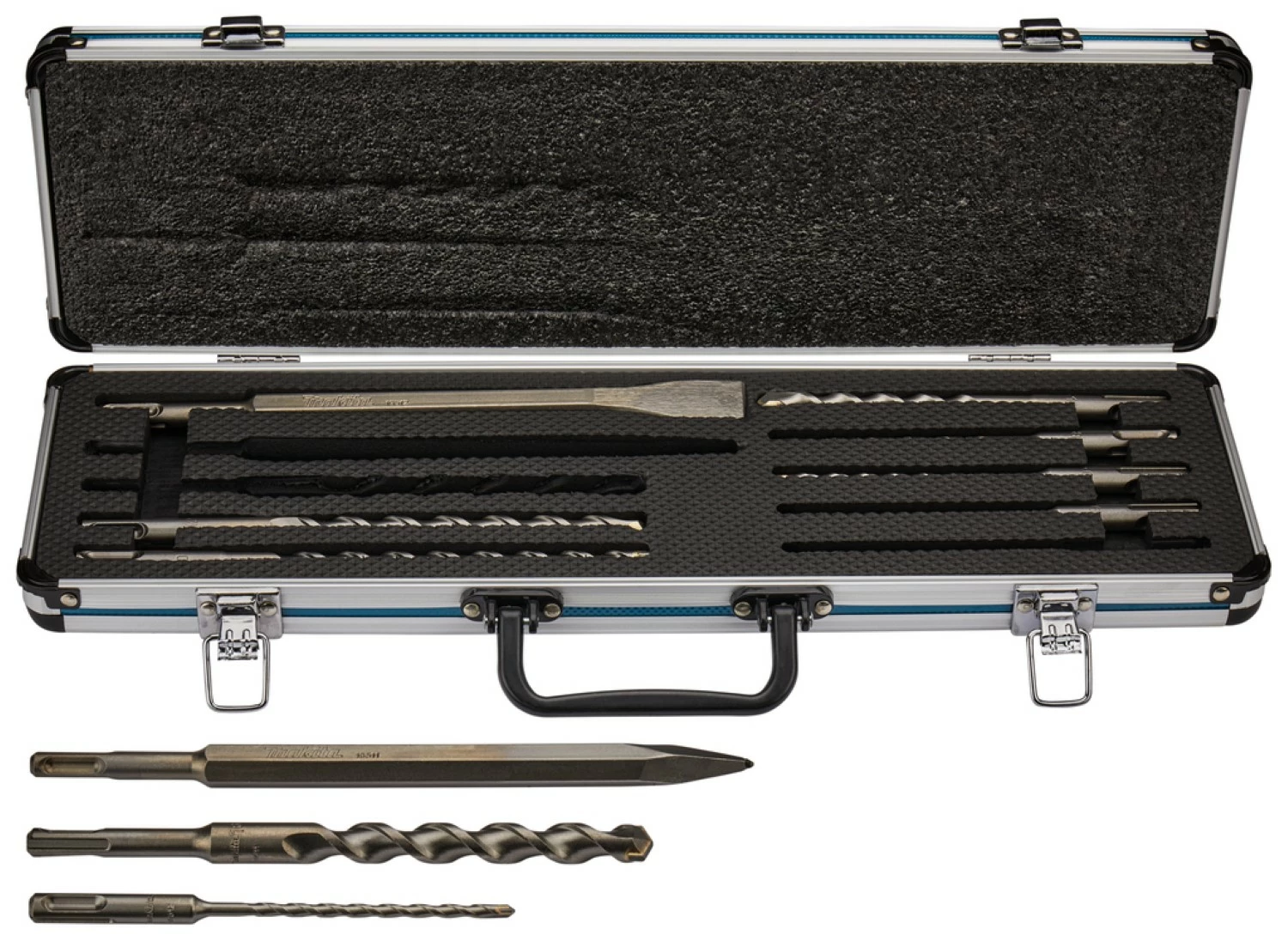 Makita D-70904 Jeu de forets et de burins SDS-Plus de 10 pièces-image