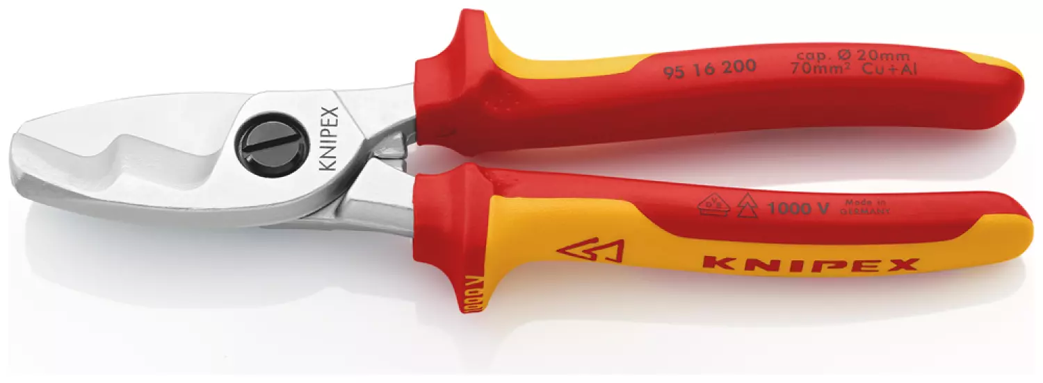 Knipex 95 16 200 - Coupe-câbles à double tranchants-image