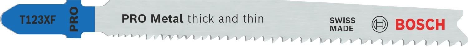 Bosch PRO T123XF Metal thick and thin decoupeerzaagblad - 100mm - metaal (5st)-image