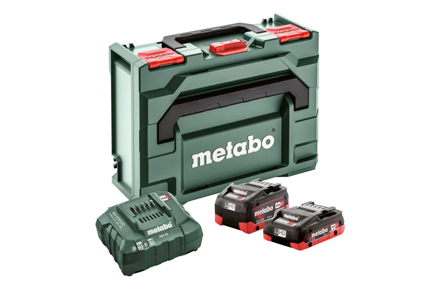 Metabo 685136000 18V LiHD accu starterset (1x 4.0Ah + 1x 5.5Ah accu) + lader in MetaBox-image