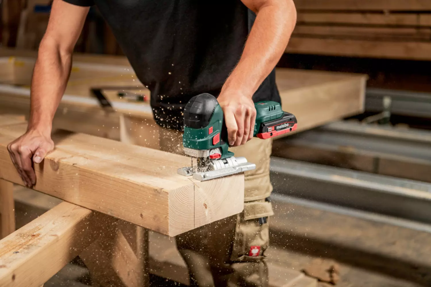 Metabo STA 18 LTX 150 BL 18V Li-ion accu decoupeerzaag body in MetaBox - T-greep-image