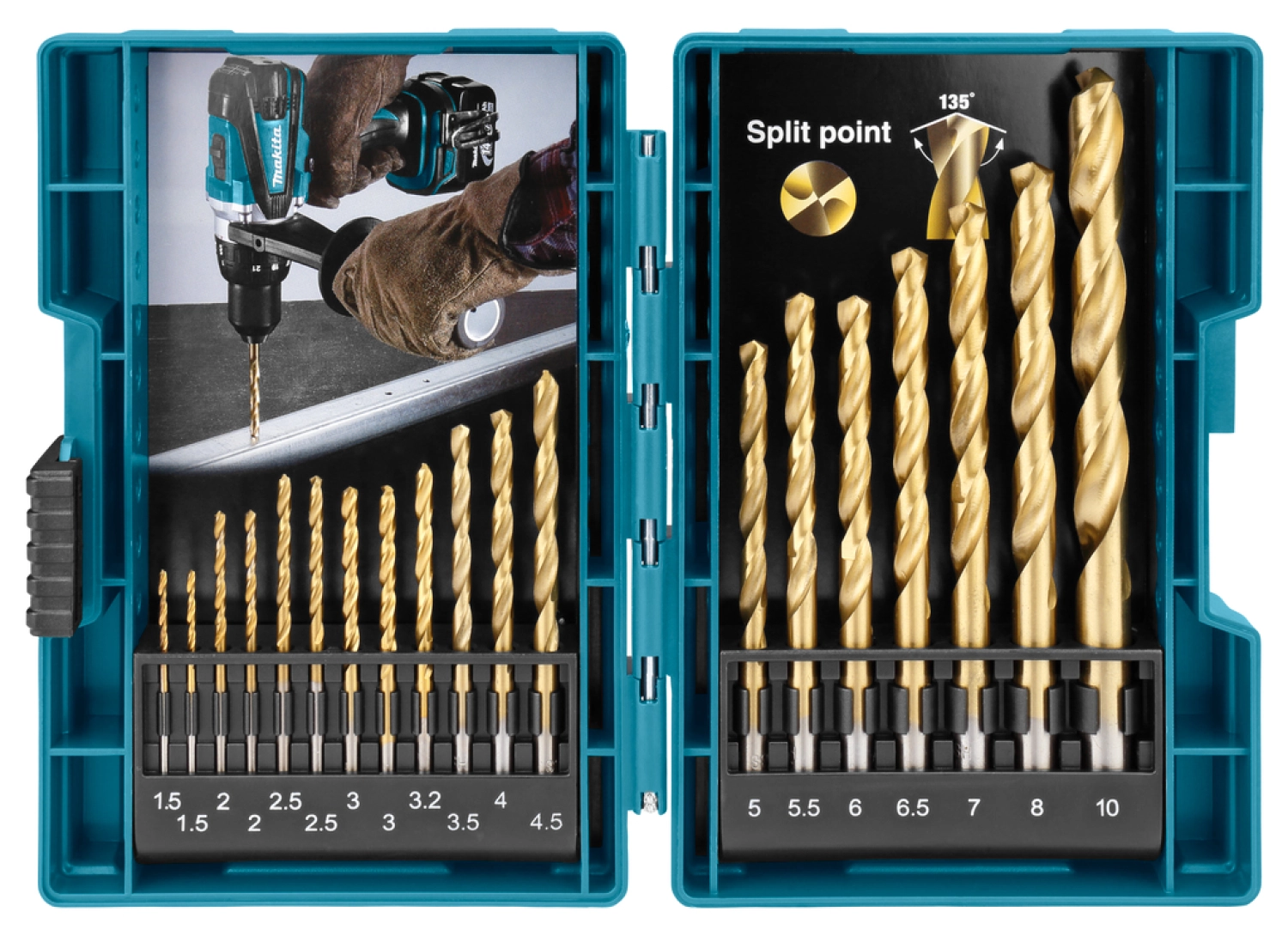 Makita D-67527 - Coffret de 19 Forets à métaux - 1.5-10 mm-image