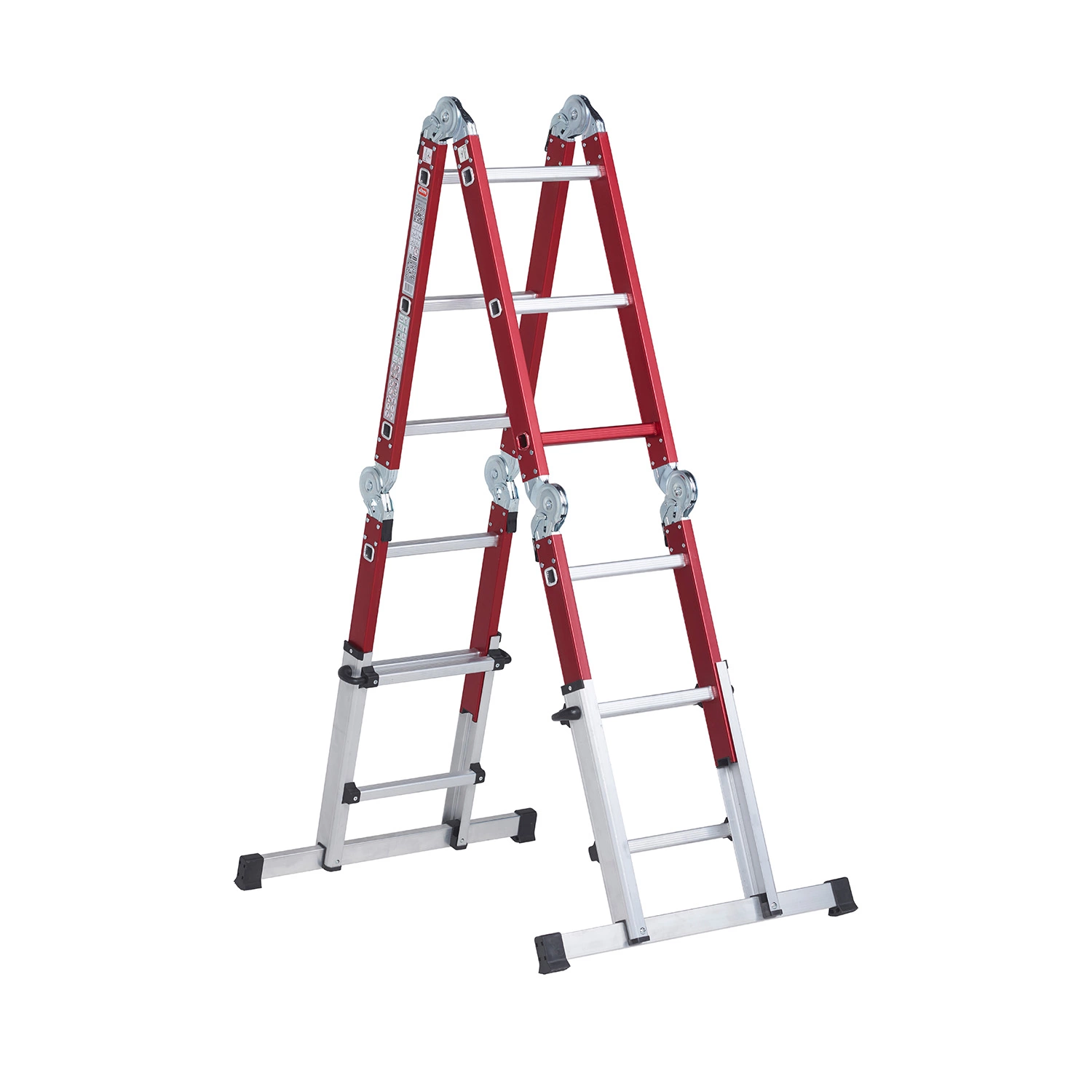 Altrex Varitrex-Do-it-All Telescopische Vouwladder - Aluminium - 4 x 3 sporten - max. werkhoogte 4,25m - met stabiliteitsbalk-image