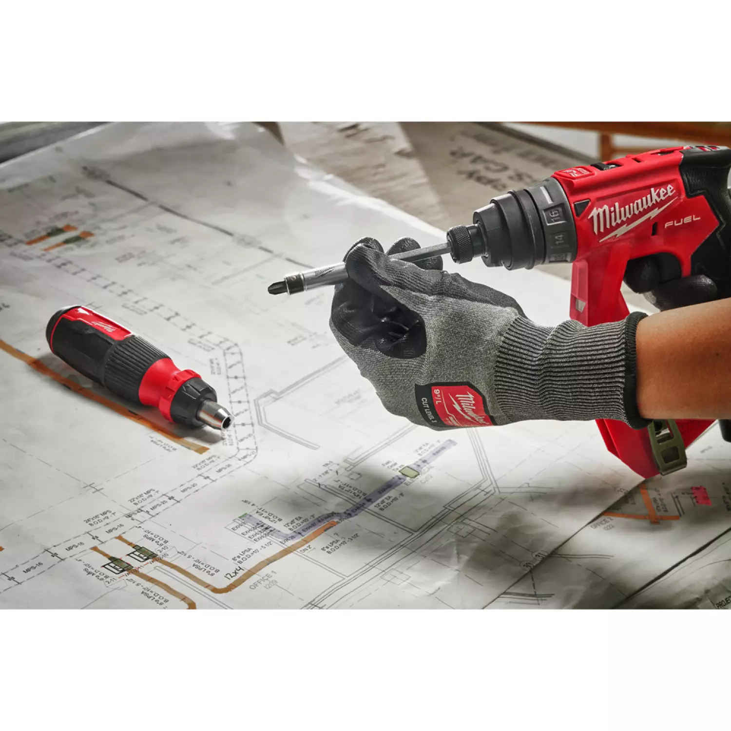 Milwaukee 4932480582 Bitschroevendraaier - 14 in 1 ratelend multi-bit-image