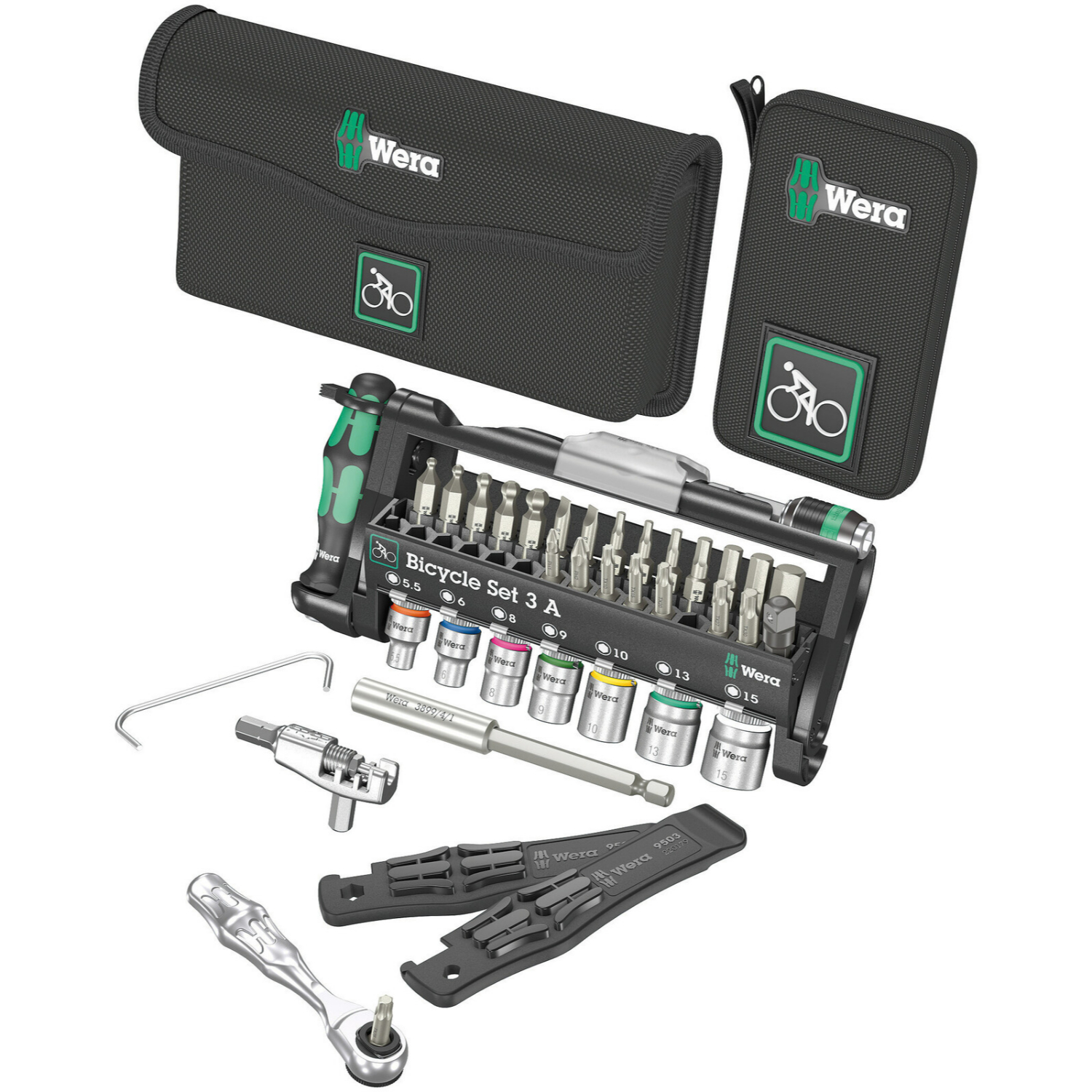 Wera Bicycle Set 3 A, jeu de cliquets 40 pièces - 1/4"-image