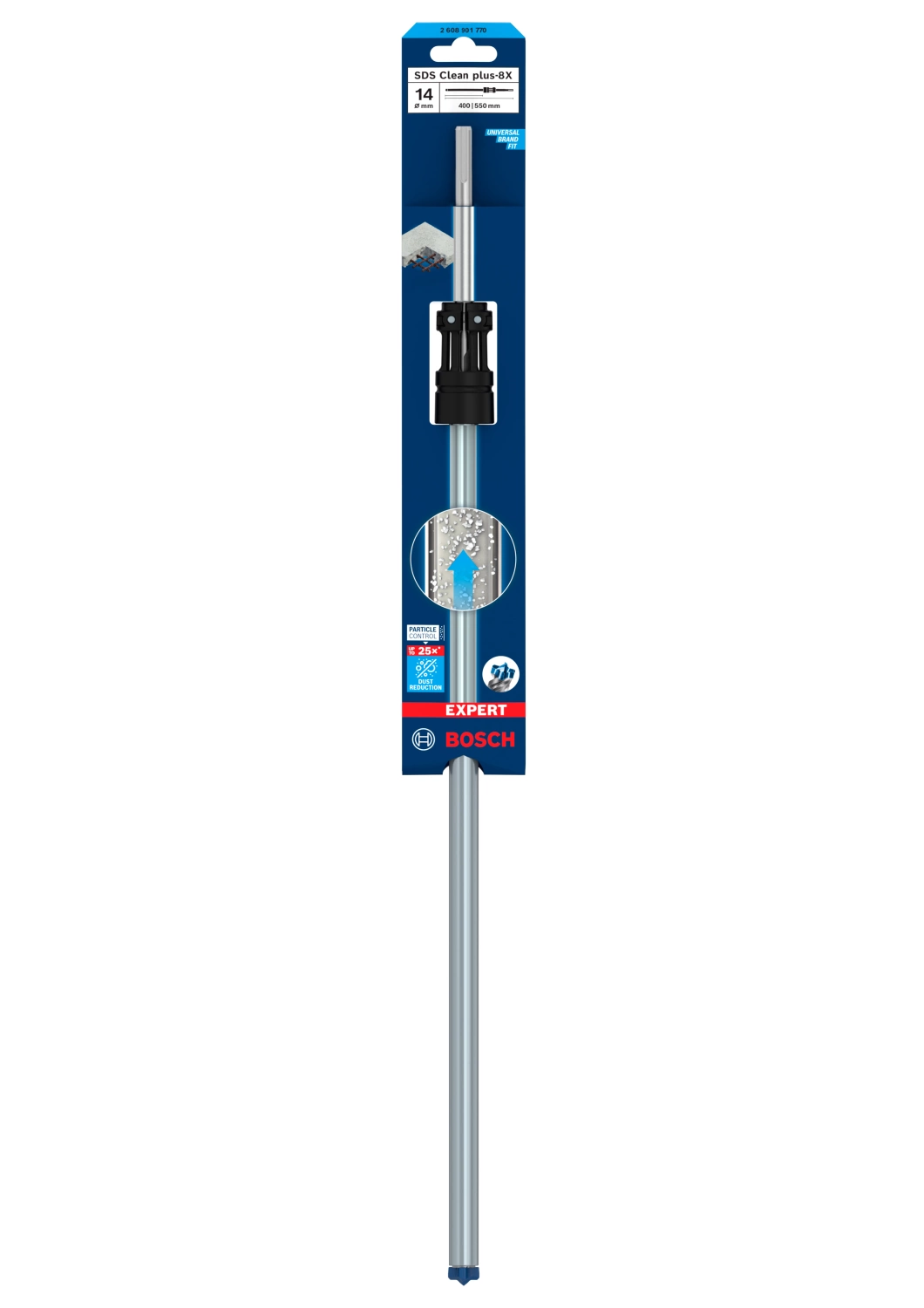 Bosch 2608901770 EXPERT Foret à marteau SDS Clean SDS plus-8X - 14x400x550mm-image