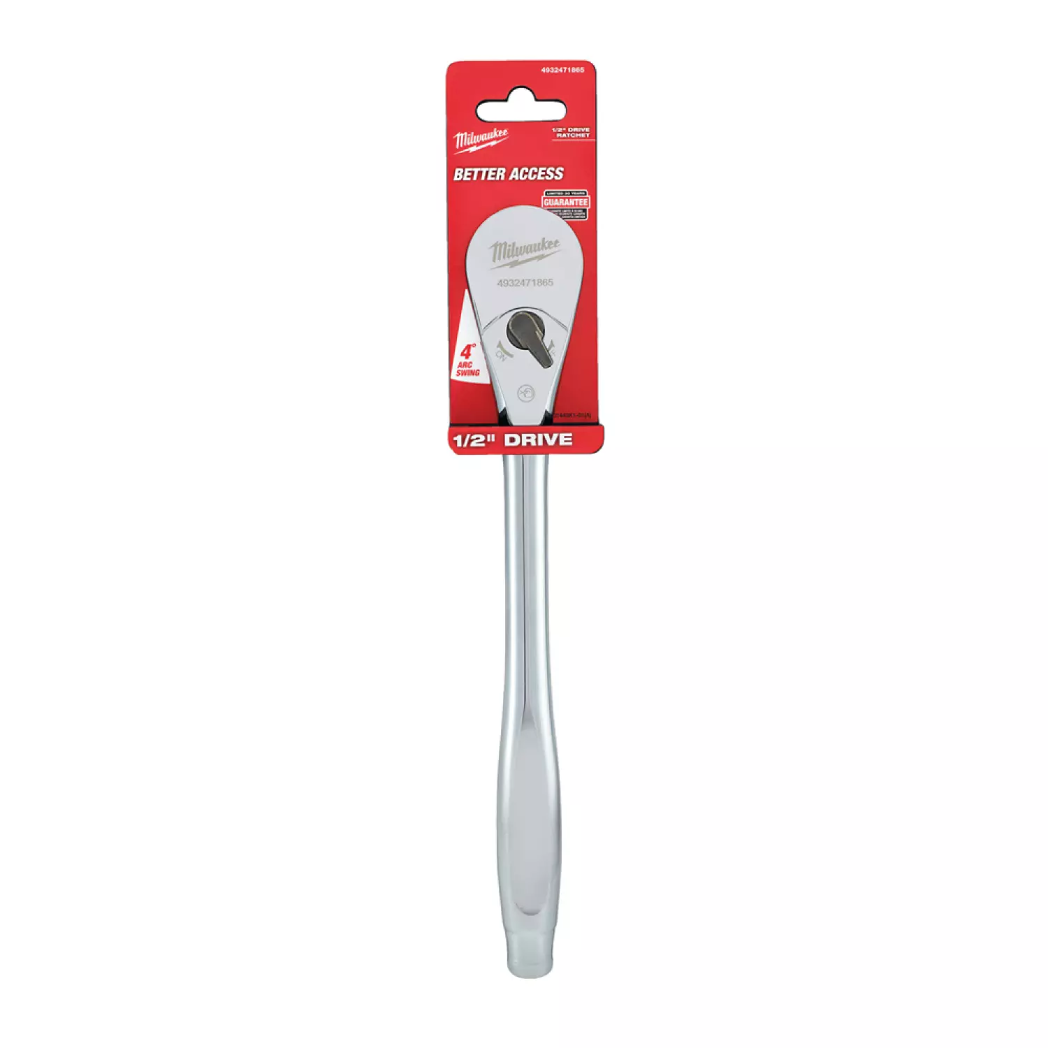 Milwaukee 4932471865 Clé à cliquet réversible - 1/2" - 286mm-image