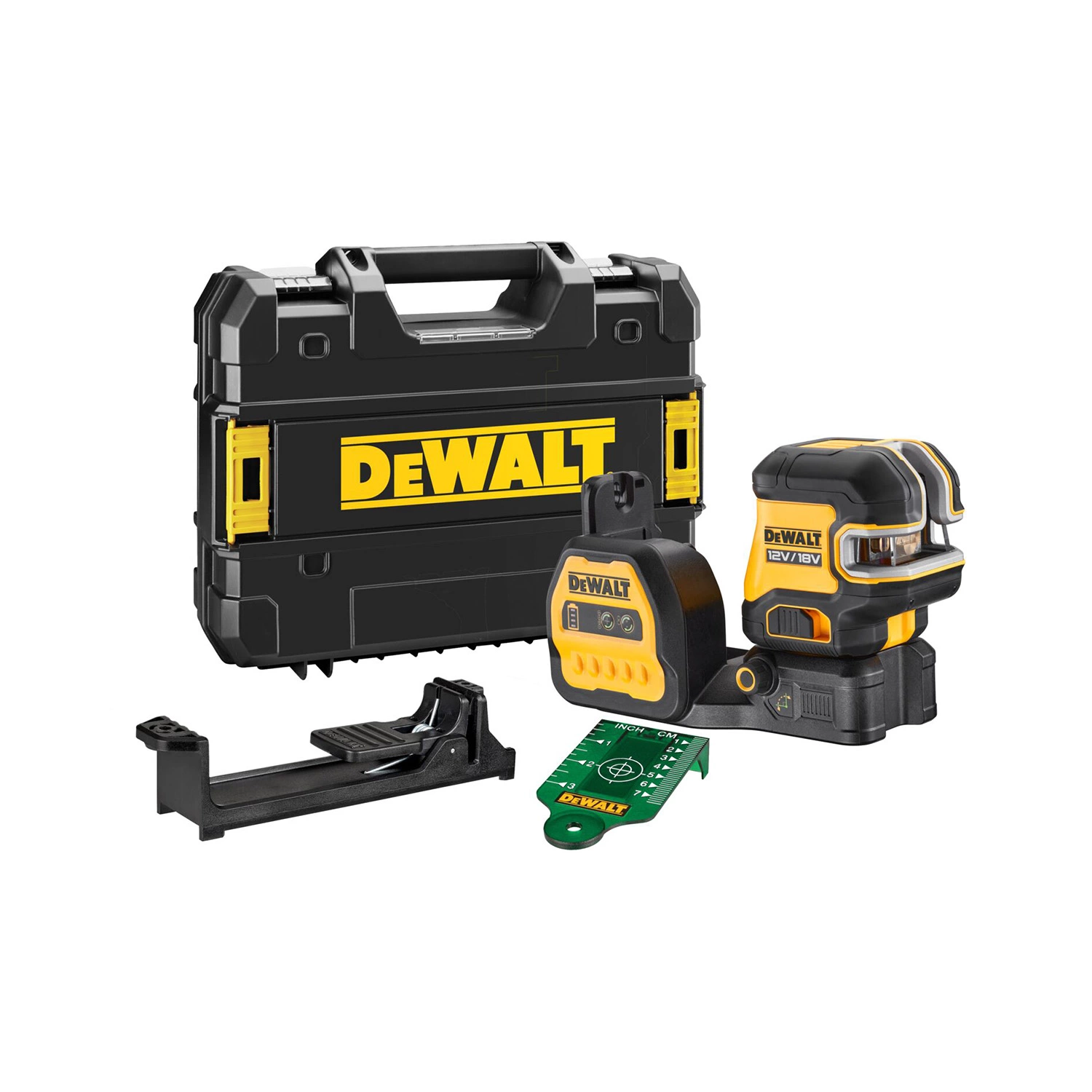 DeWALT DCE825NG18-XJ Laser à lignes croisées 12 V/18 V dans un coffret - 5 lignes - vert - 85 m - IP54-image