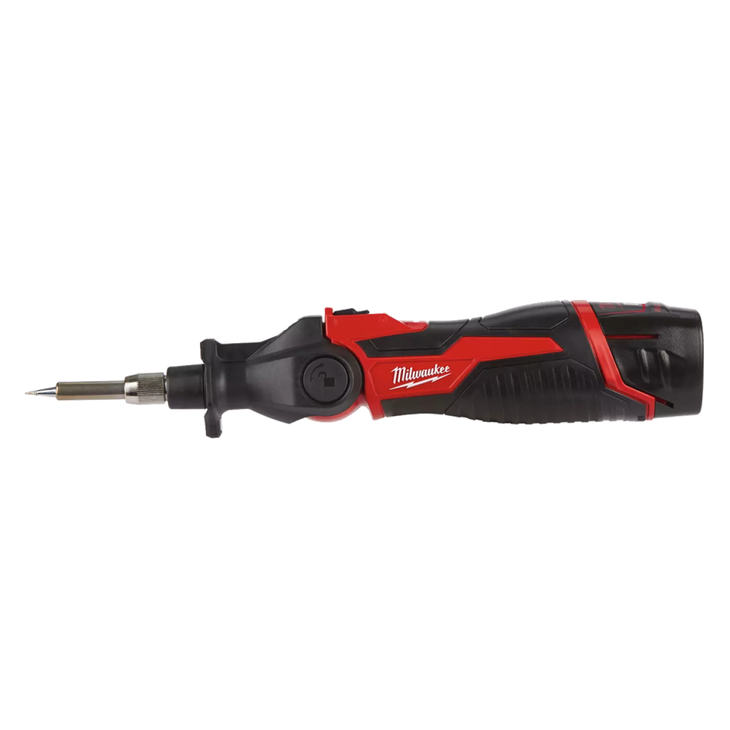 Milwaukee M12 SI-201C Fer à souder à batteries 12V Li-Ion (1x batterie 2Ah) dans coffret-image