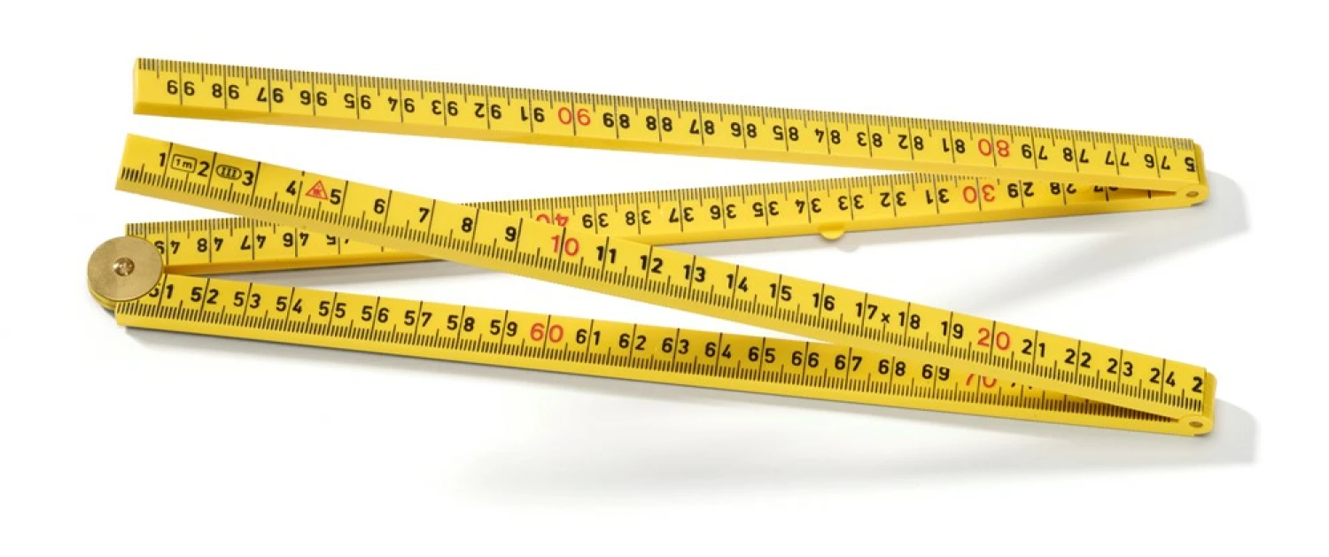 Hultafors G59-1-4-12 Timmermansduimstok - ABS - Geel - 1m-image