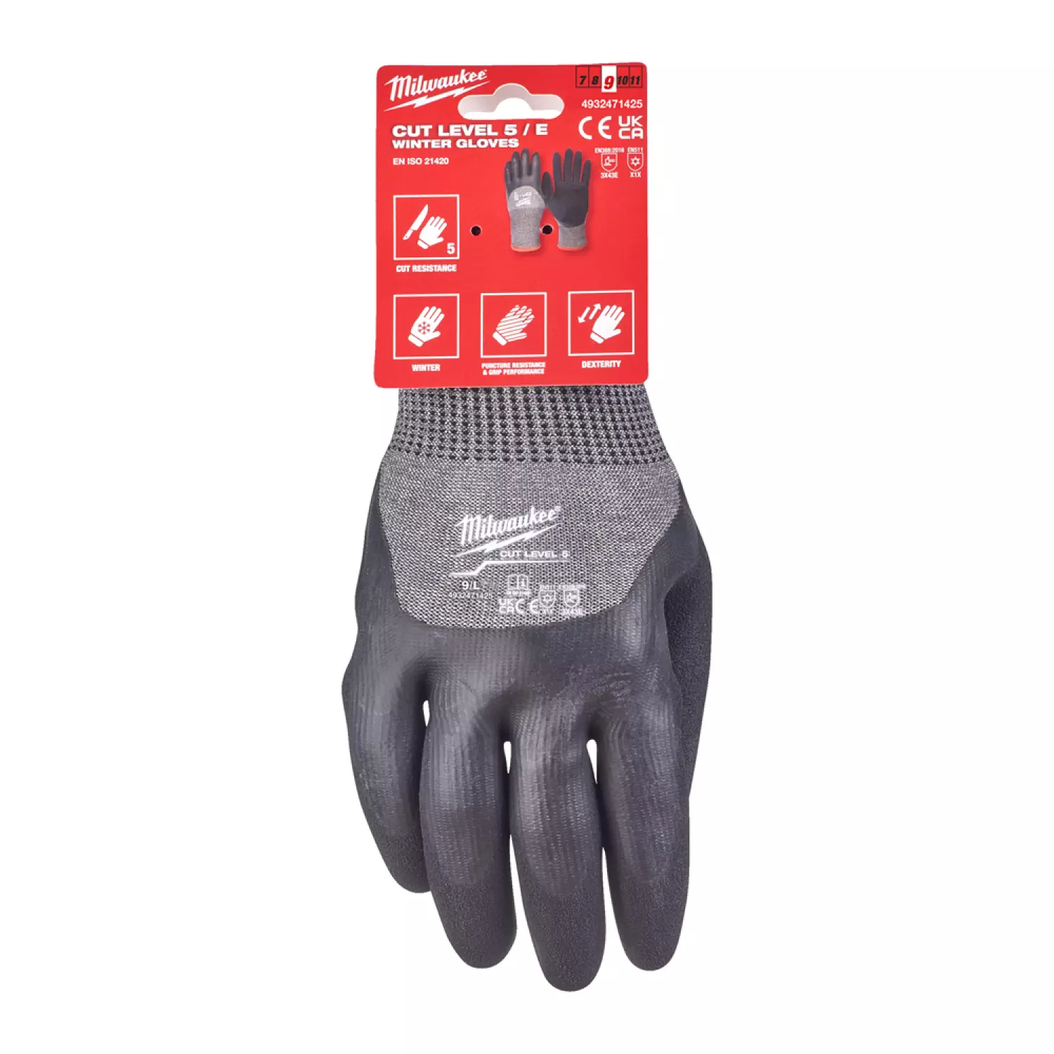 Milwaukee 4932471425 - Gants anti-coupure niveau 5/E - taille L-image