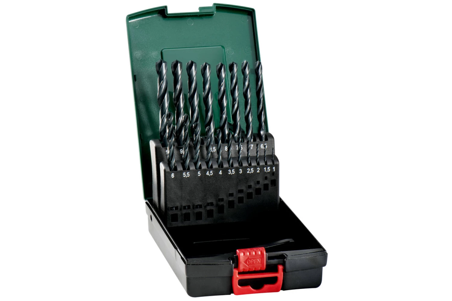 Metabo 627164000 Coffret de 19 mèches hélicoïdales en cassette HSS R-image