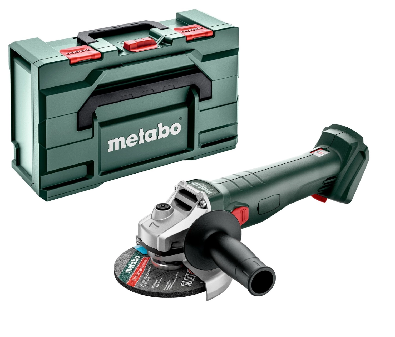 Metabo W 18 L 9-125 18V Li-ion accu haakse slijper body in metaBOX - 125 mm-image