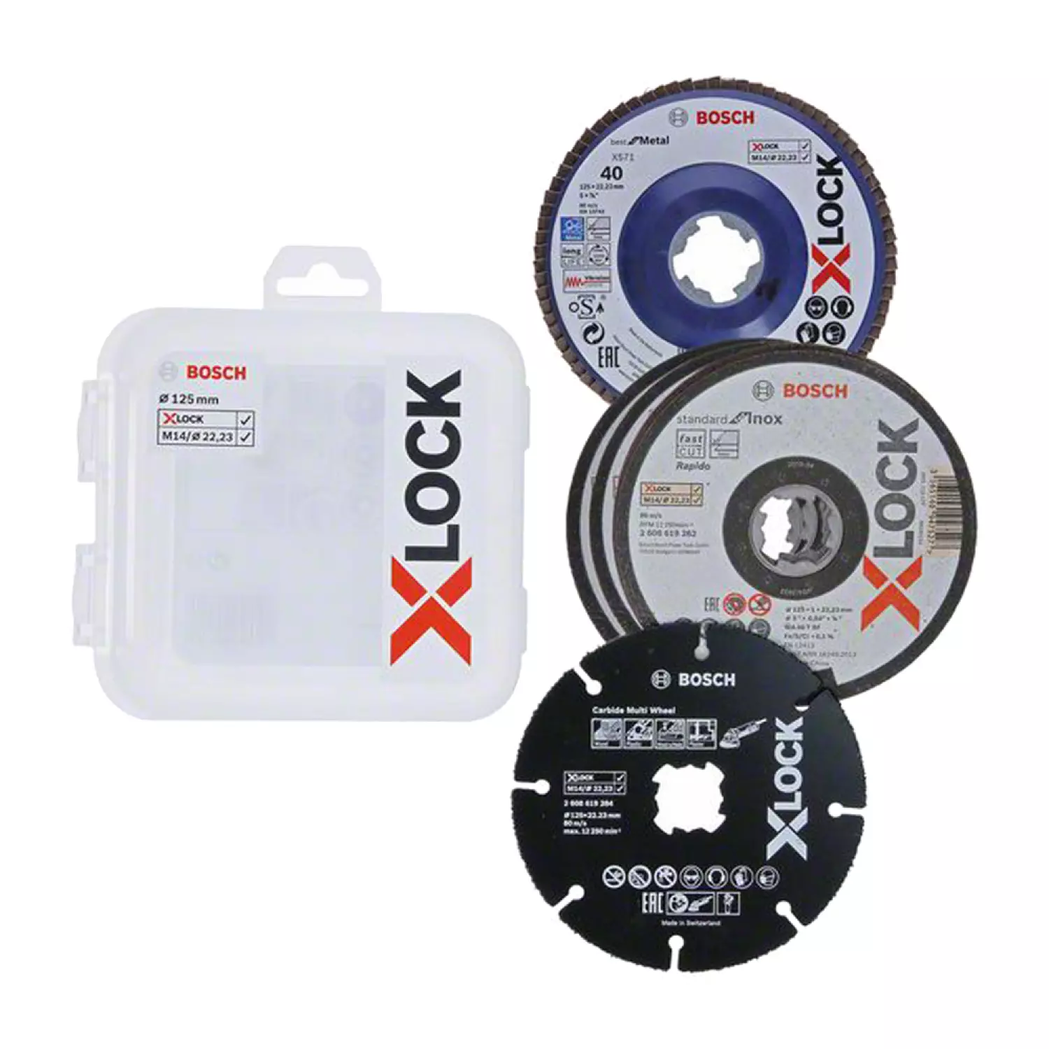 Bosch 2608619374 jeux de 5 disques 125 mm-image