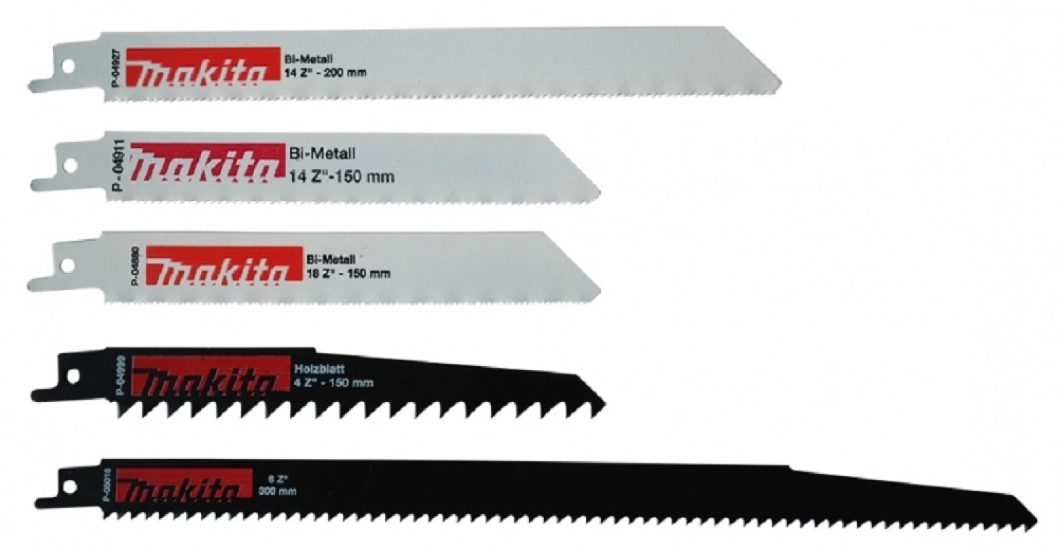 Makita P-83945 - de lames de scie sabre (5 pcs) - inox/métal/bois-image