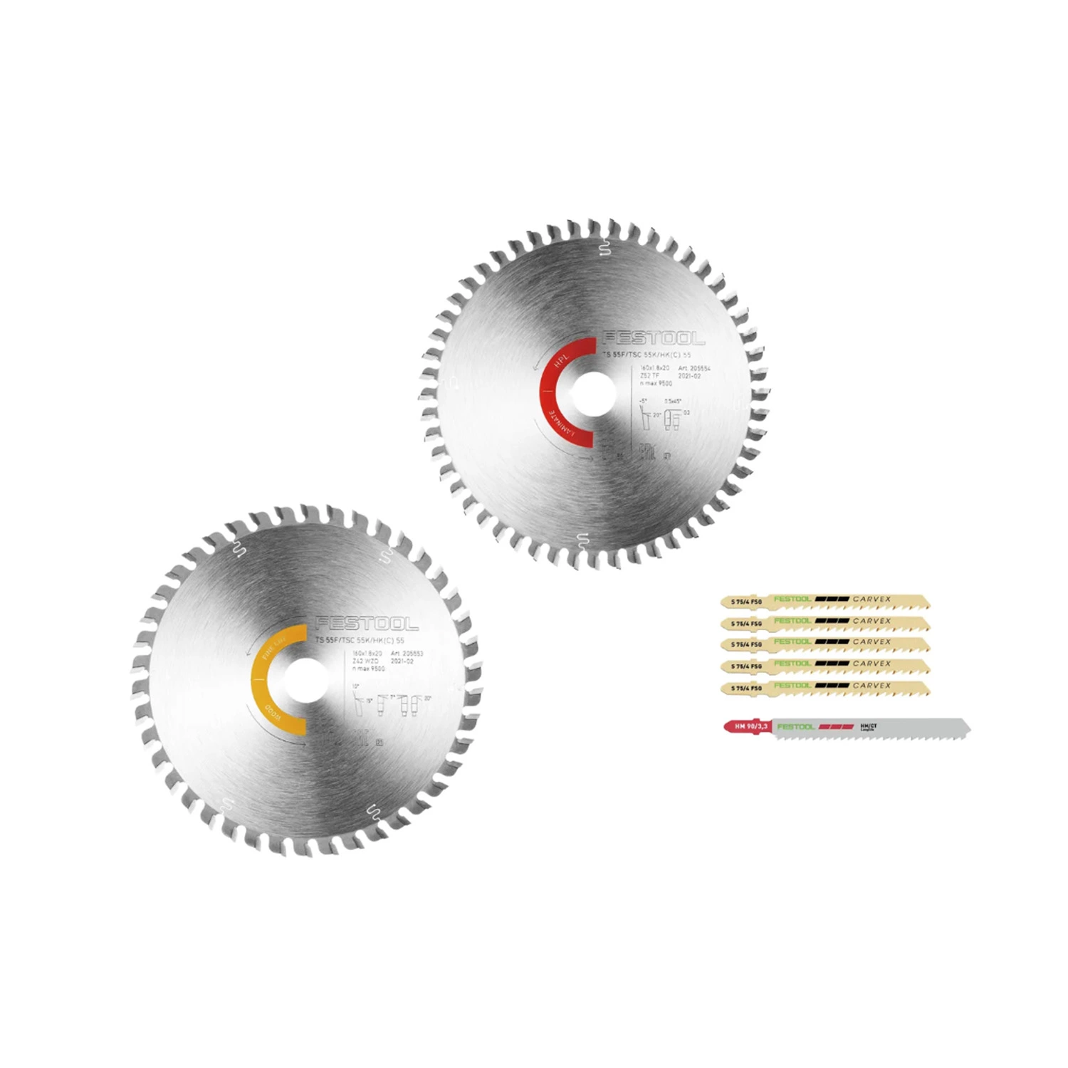 Festool 578562 KSB-SORT/2 W/L 160x1,8 Zaagbladenset-image