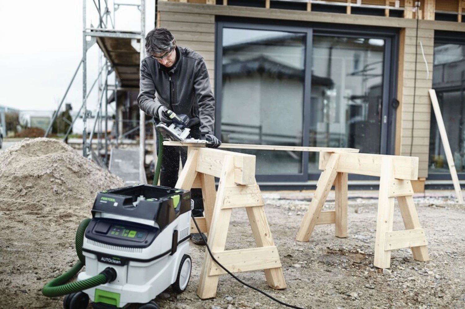 Festool CTM 26 EI AC Aspirateur de chantier - 1200W - classe M - 26L-image