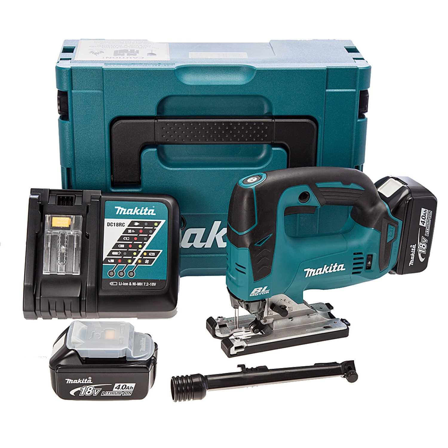 Makita DJV182RMJ - Scie sauteuse sans-fi - 18V Li-ion - 2 batteries 4,0 ah - Poignée en D - Brushless-image